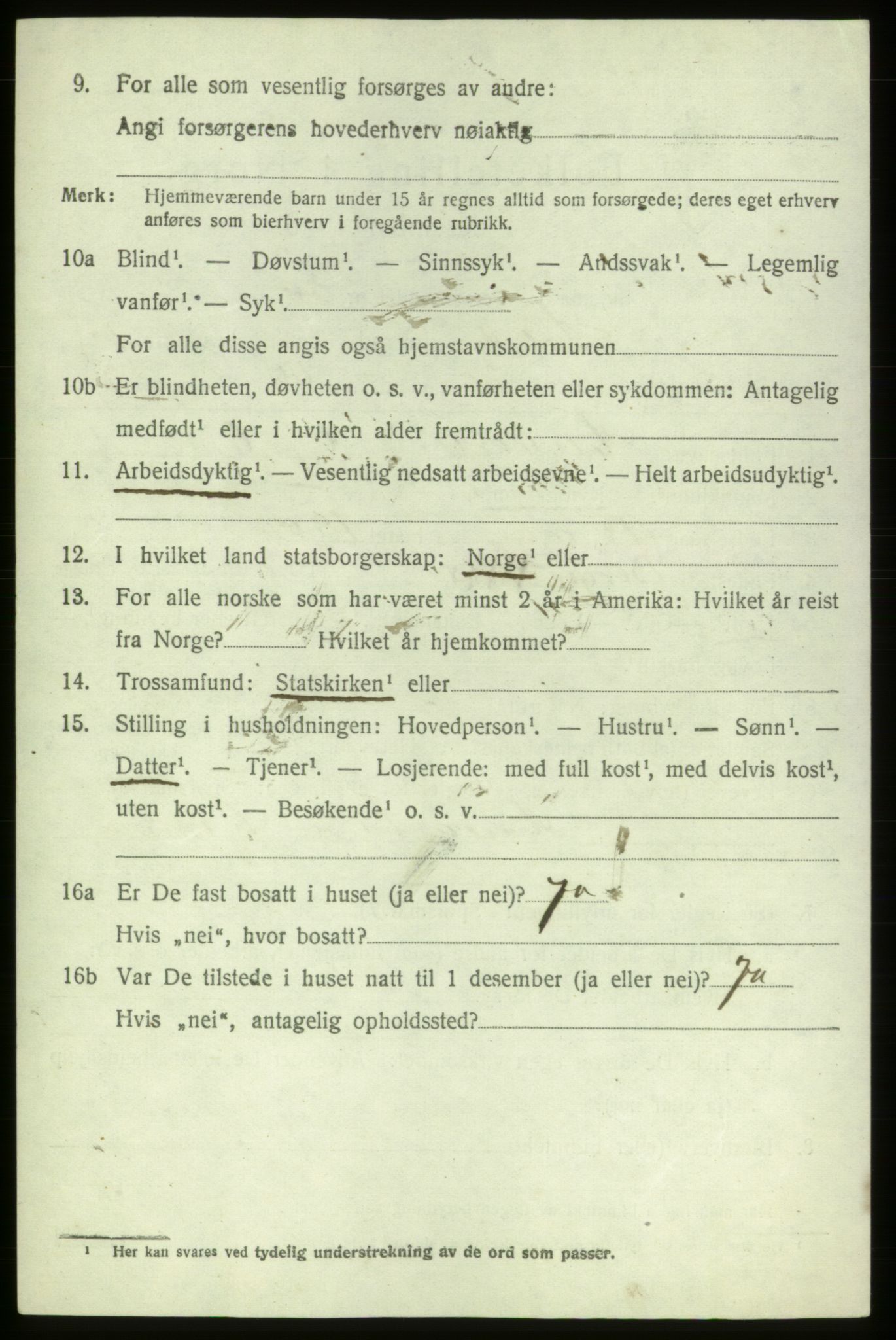 SAB, 1920 census for Stord, 1920, p. 1470