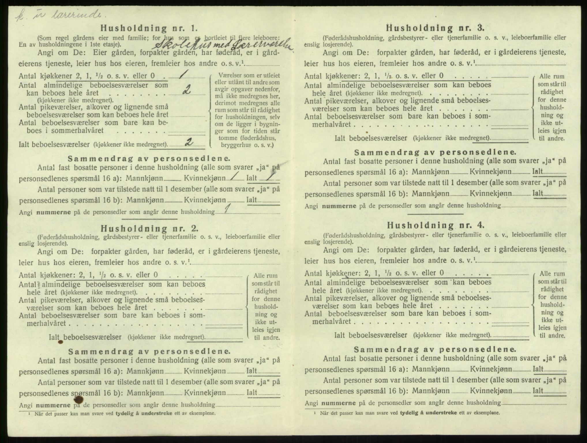 SAB, 1920 census for Gulen, 1920, p. 1096