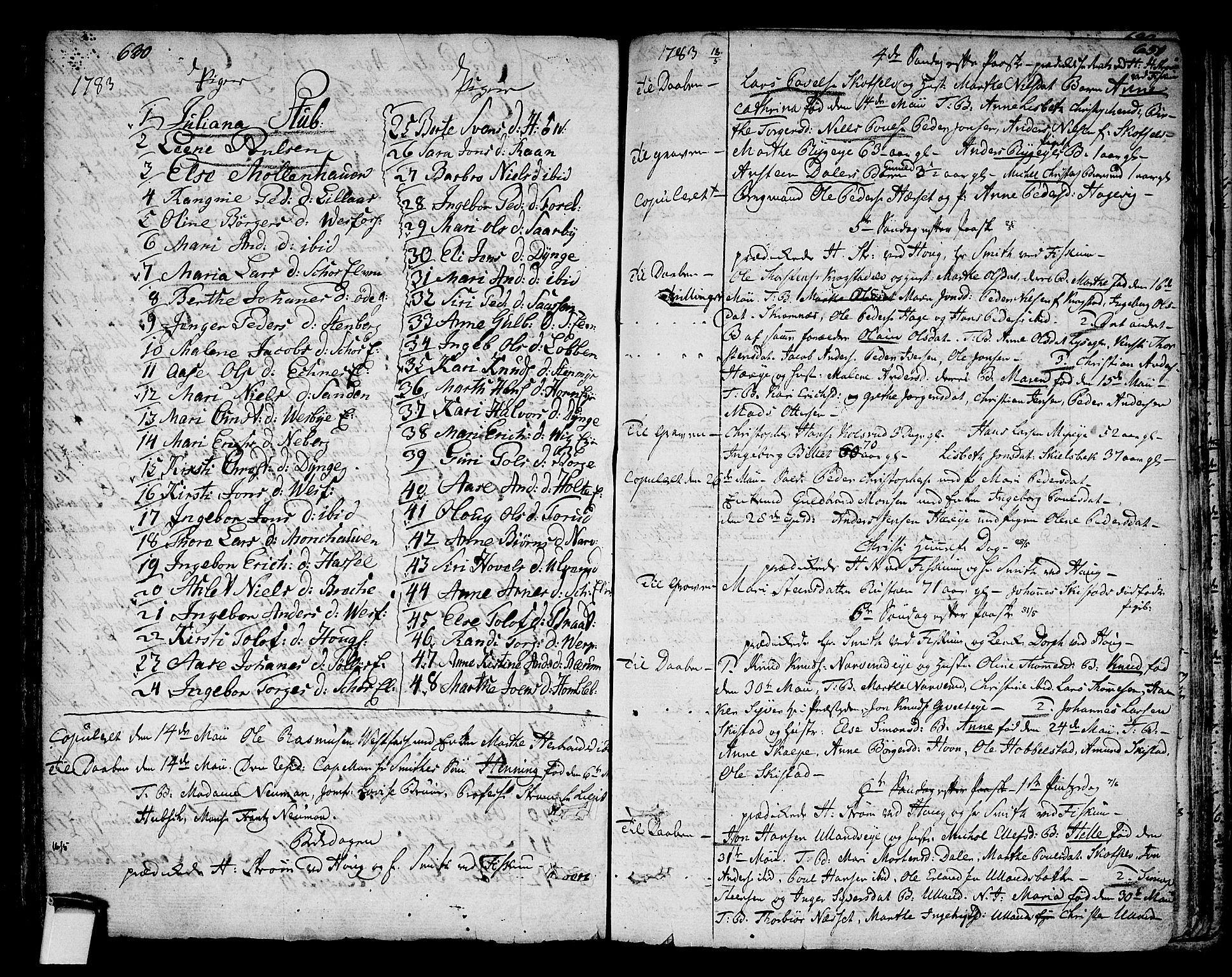Eiker kirkebøker, AV/SAKO-A-4/F/Fa/L0008: Parish register (official) no. I 8, 1764-1788, p. 630-631