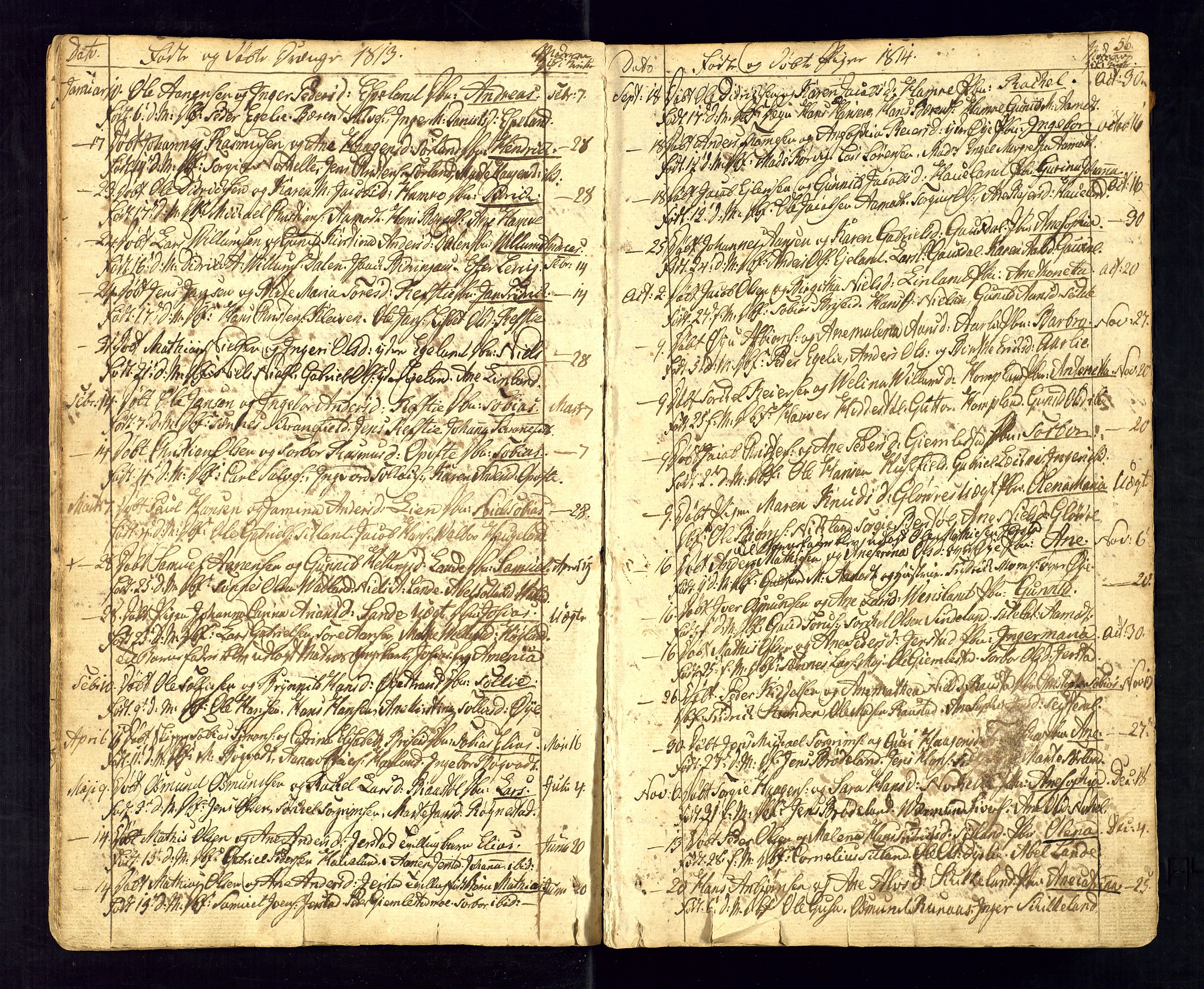 Kvinesdal sokneprestkontor, AV/SAK-1111-0026/F/Fa/Fab/L0002: Parish register (official) no. A 2, 1789-1815, p. 56