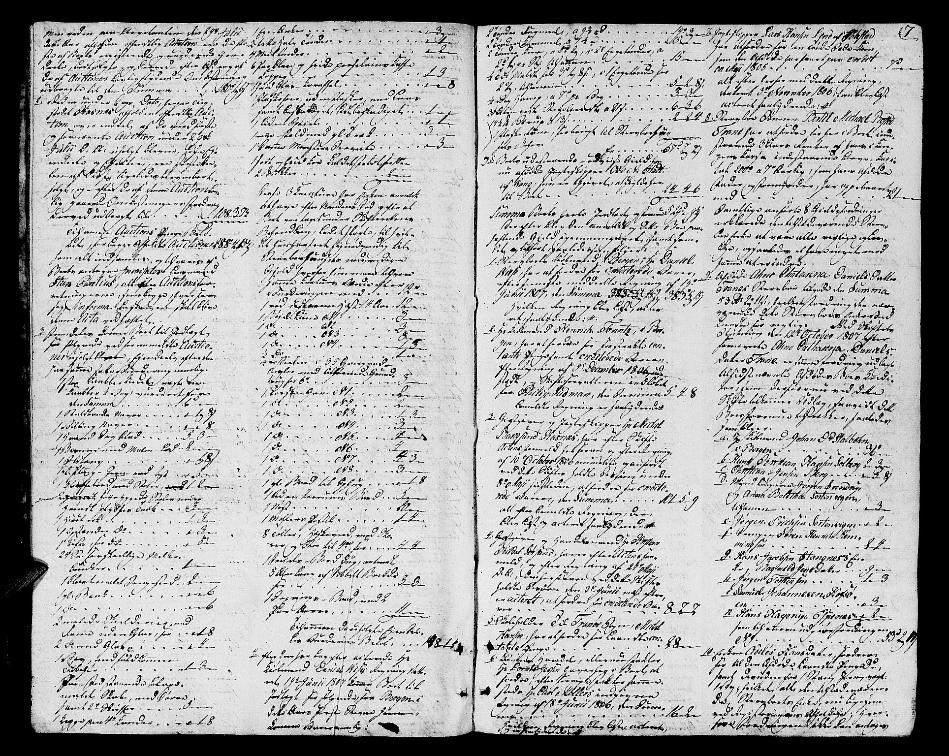 Senja og Tromsø sorenskriveri , AV/SATØ-SATØ-31/H/Hb/L0152: Skifteutlodningsprotokoll - Senja distrikt, 1806-1810, p. 6b-7a