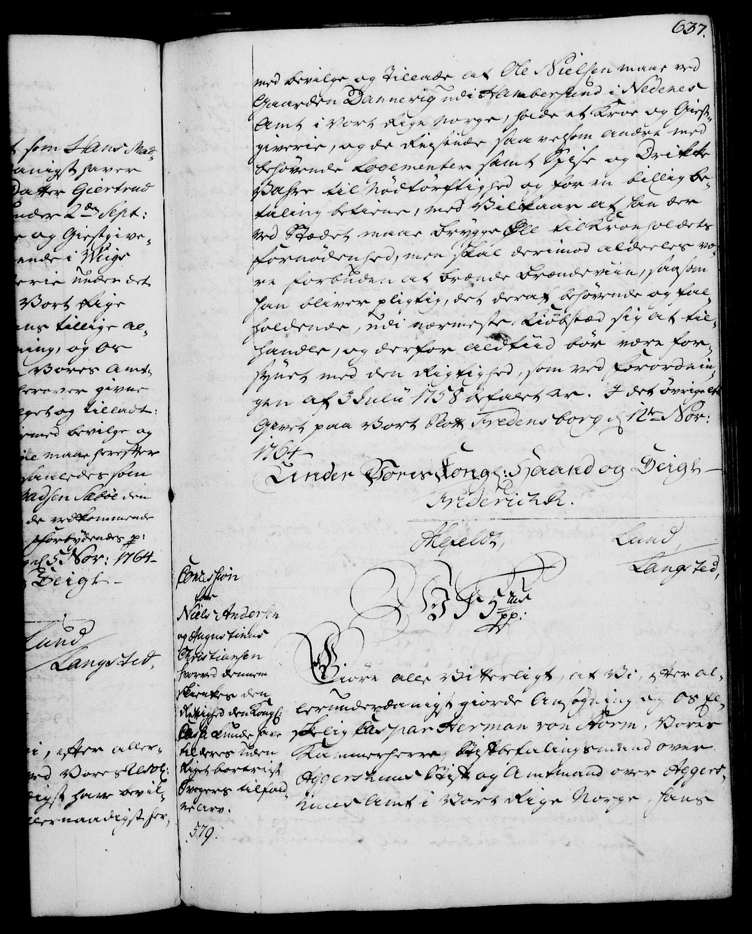 Rentekammeret, Kammerkanselliet, AV/RA-EA-3111/G/Gg/Gga/L0007: Norsk ekspedisjonsprotokoll med register (merket RK 53.7), 1759-1768, p. 637