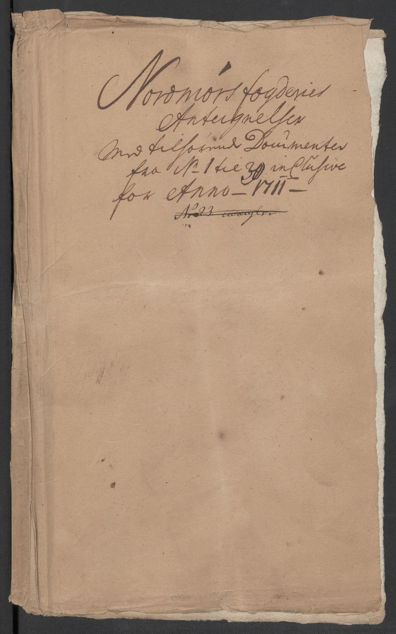 Rentekammeret inntil 1814, Reviderte regnskaper, Fogderegnskap, AV/RA-EA-4092/R56/L3745: Fogderegnskap Nordmøre, 1711, p. 418