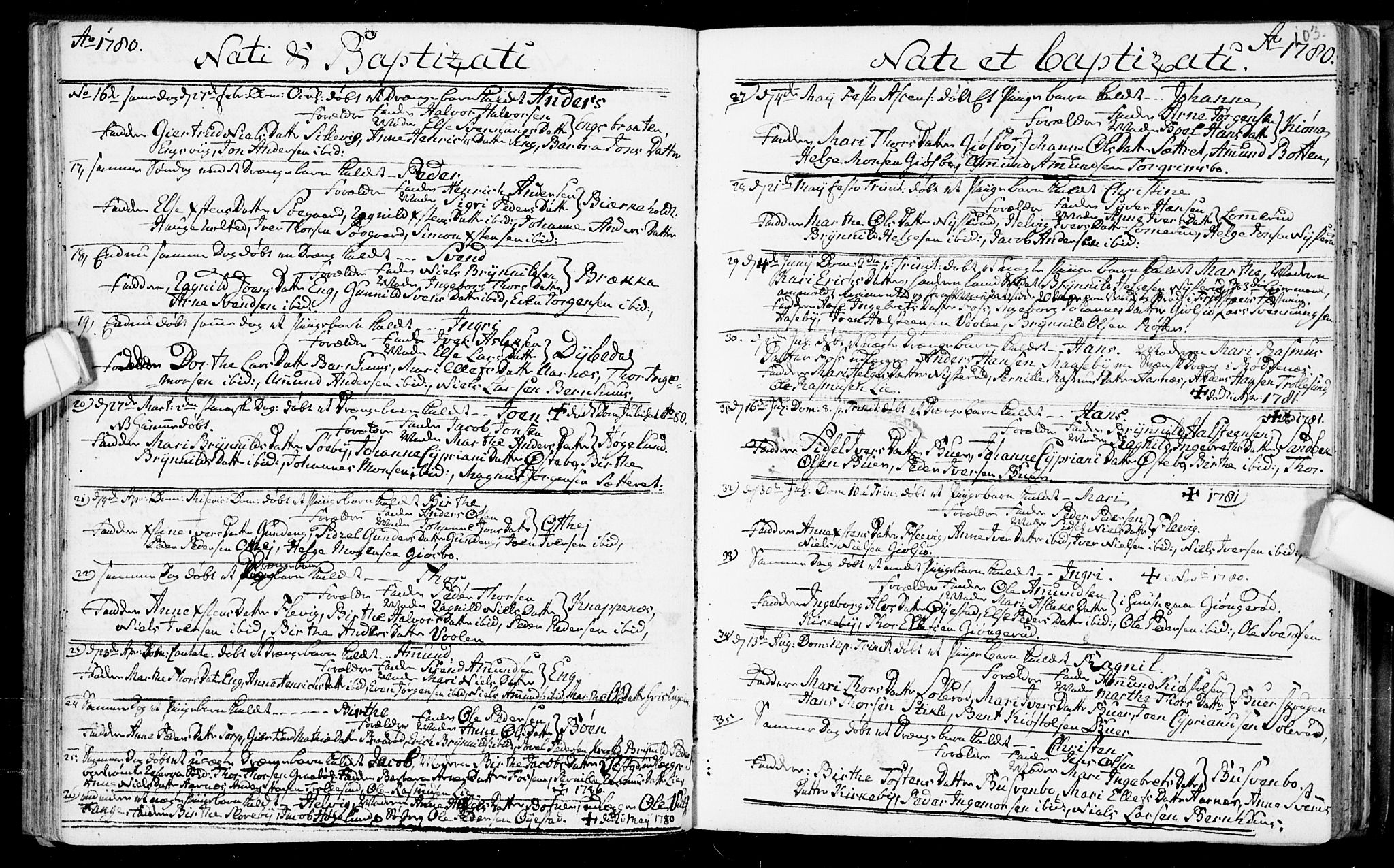 Aremark prestekontor Kirkebøker, SAO/A-10899/F/Fb/L0002: Parish register (official) no.  II 2, 1745-1795, p. 103