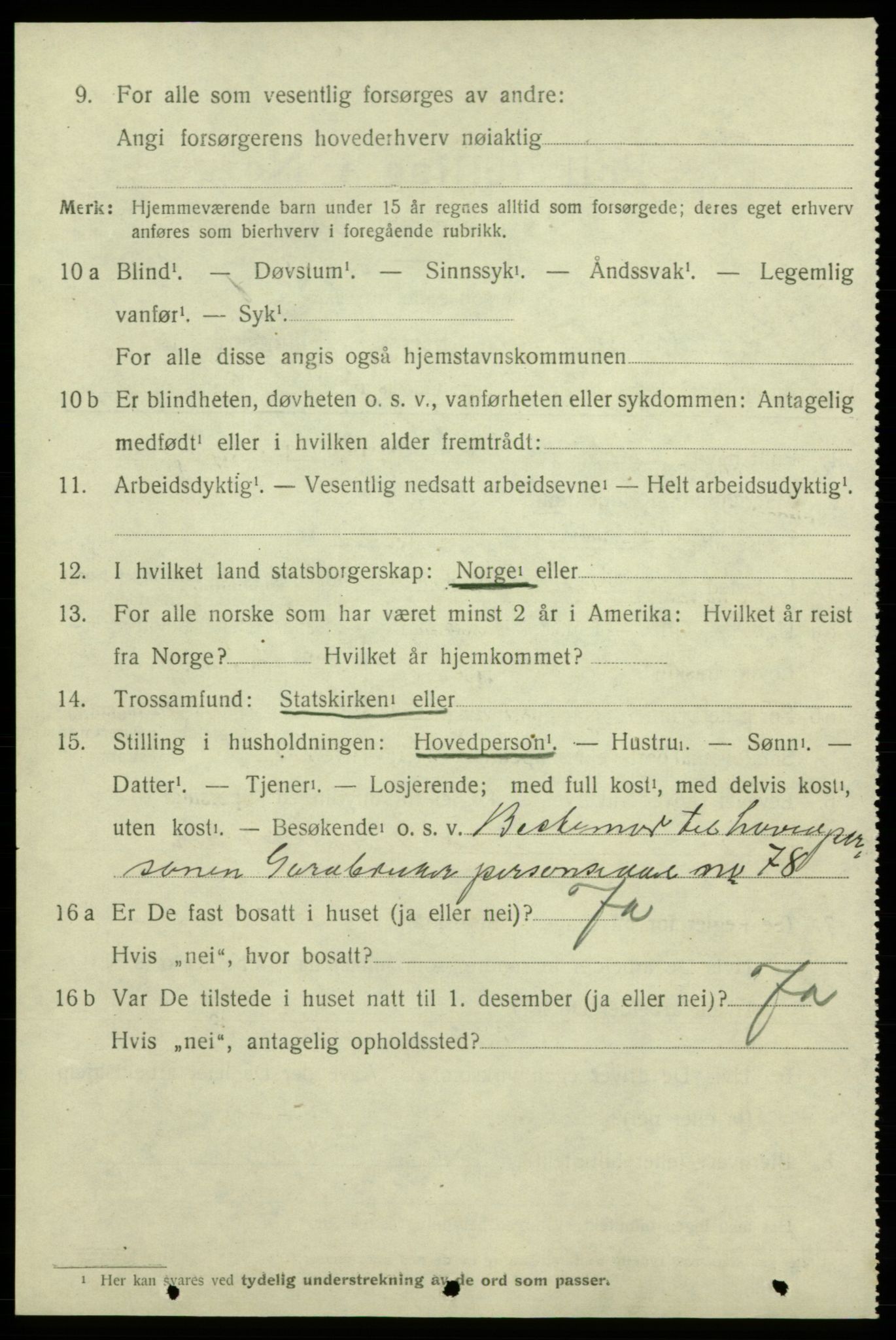 SAB, 1920 census for Kvinnherad, 1920, p. 6565