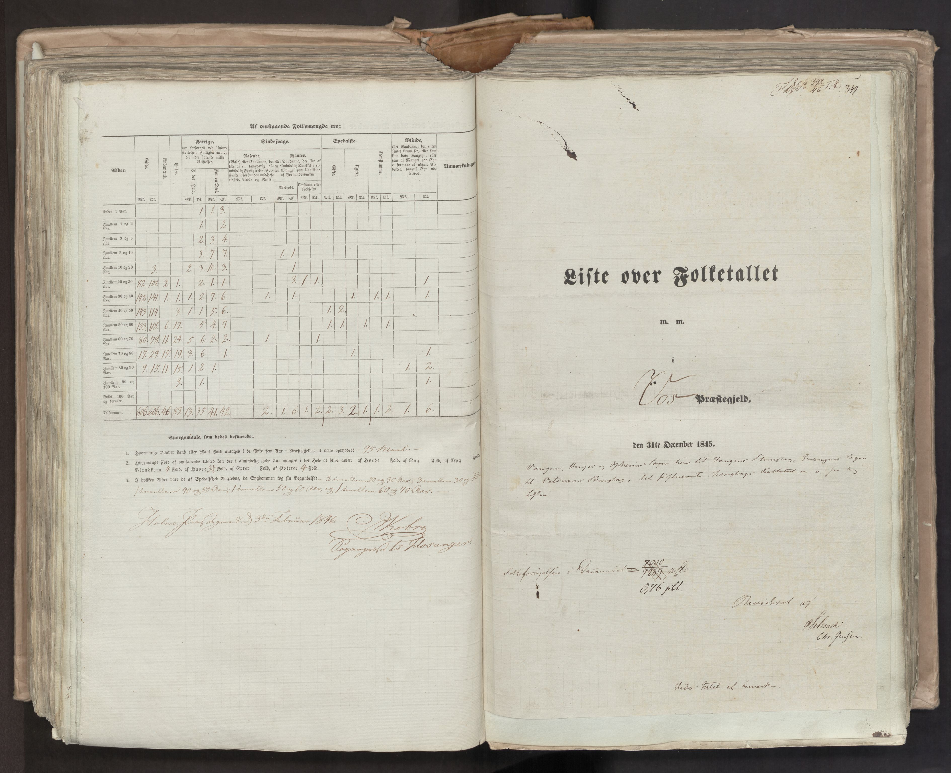 RA, Census 1845, vol. 7: Søndre Bergenhus amt og Nordre Bergenhus amt, 1845, p. 349