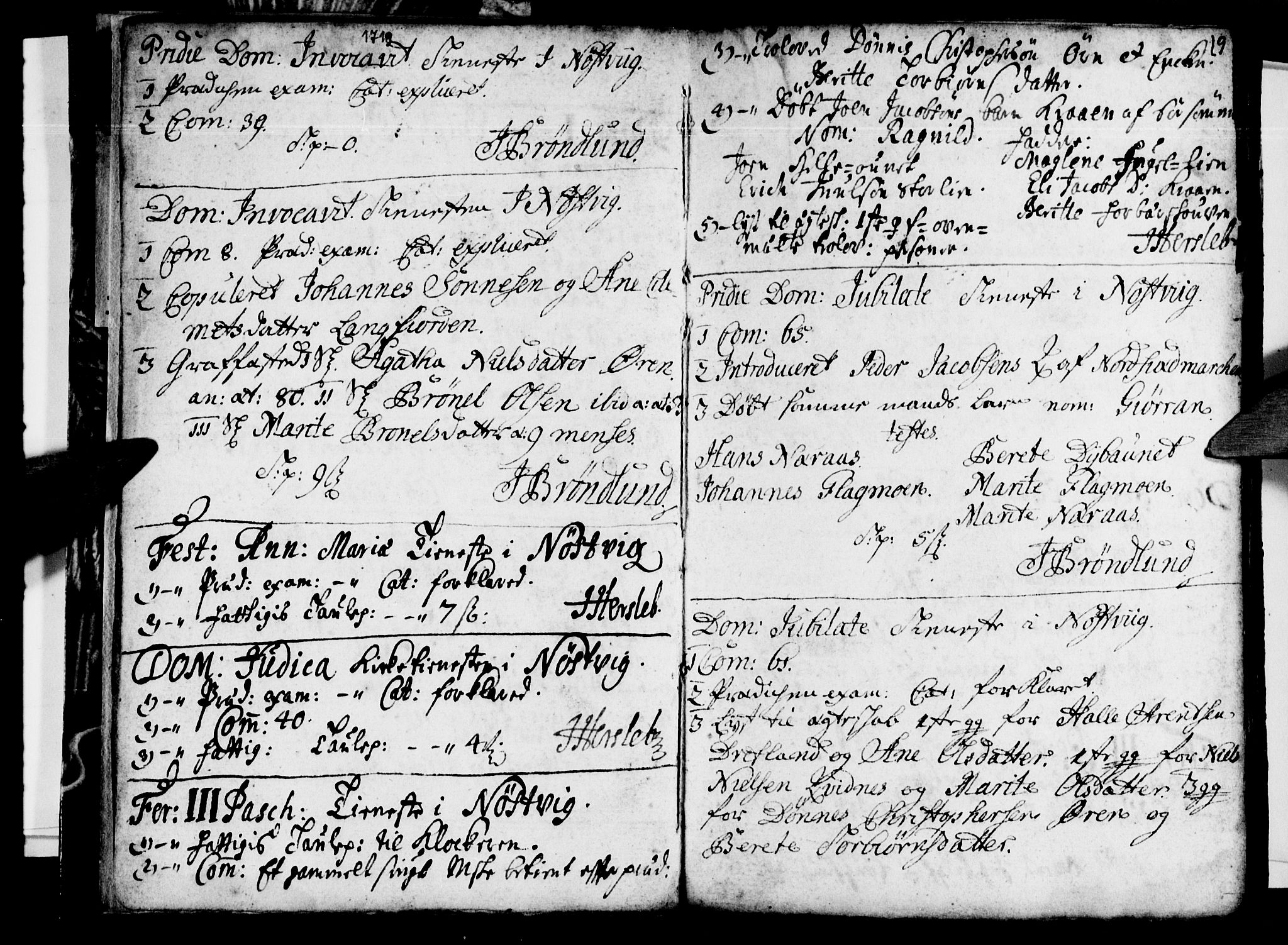 Ministerialprotokoller, klokkerbøker og fødselsregistre - Nordland, AV/SAT-A-1459/814/L0221: Parish register (official) no. 814A02, 1718-1762, p. 9