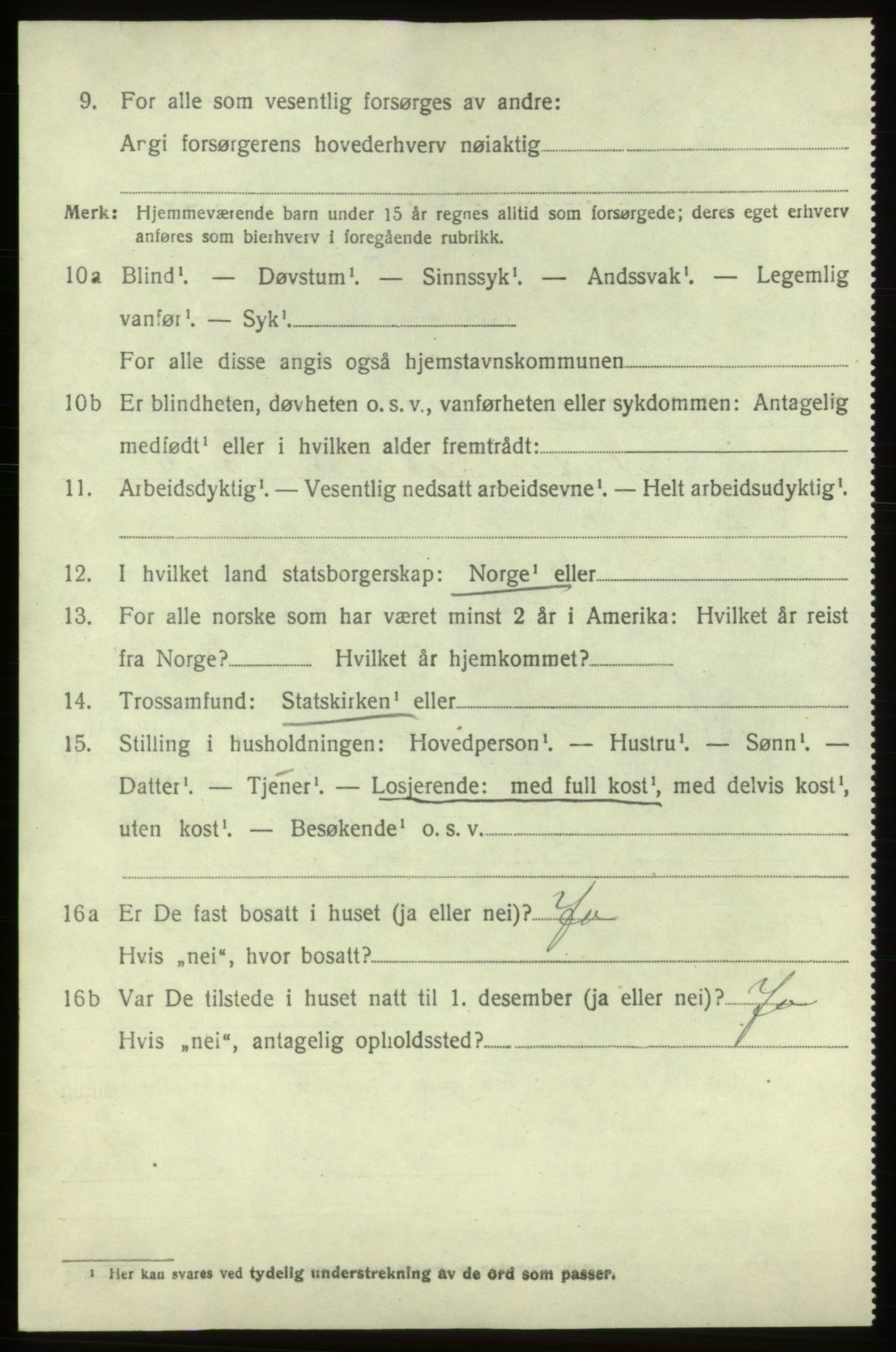 SAB, 1920 census for Stord, 1920, p. 8678