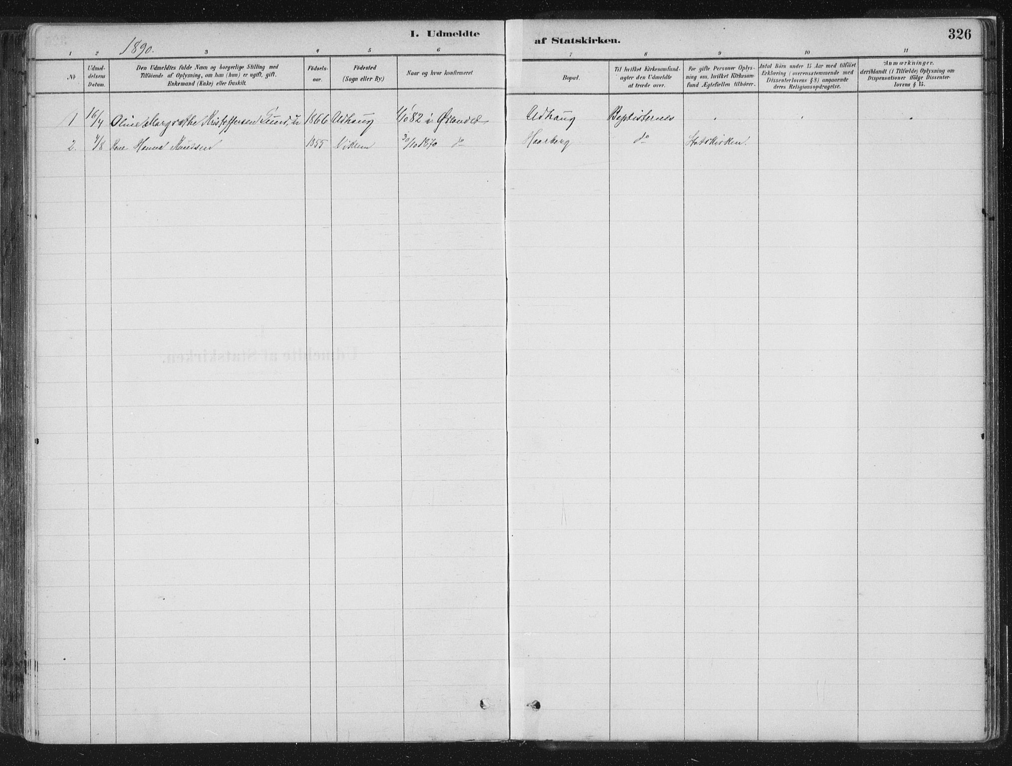 Ministerialprotokoller, klokkerbøker og fødselsregistre - Sør-Trøndelag, SAT/A-1456/659/L0739: Parish register (official) no. 659A09, 1879-1893, p. 326