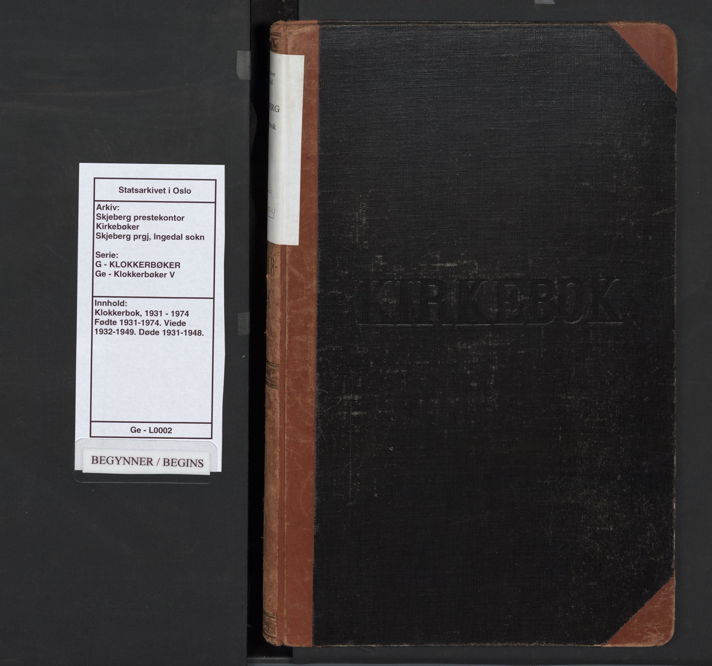 Skjeberg prestekontor Kirkebøker, SAO/A-10923/G/Ge/L0002: Parish register (copy) no. V 2, 1931-1974