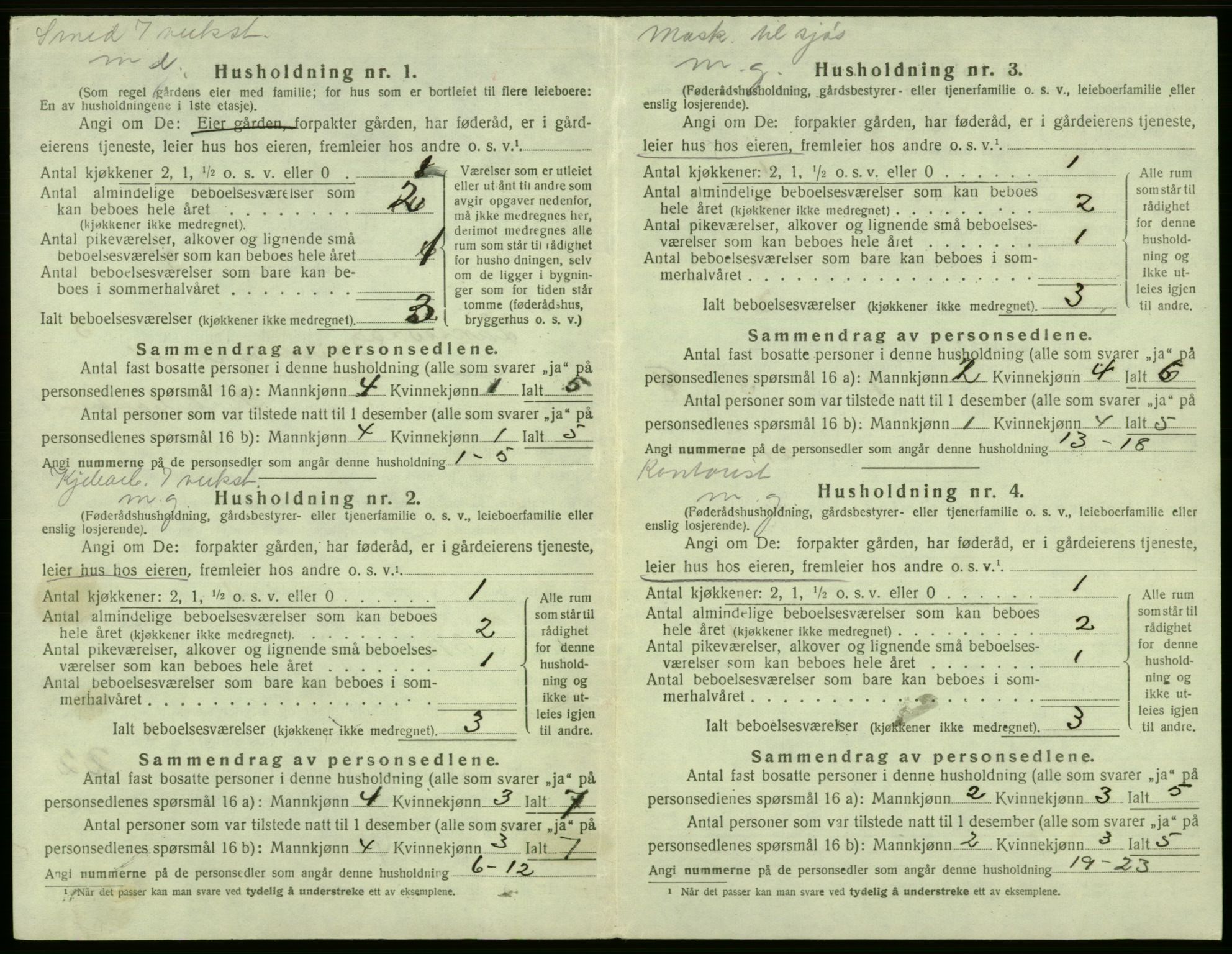 SAB, 1920 census for Laksevåg, 1920, p. 543