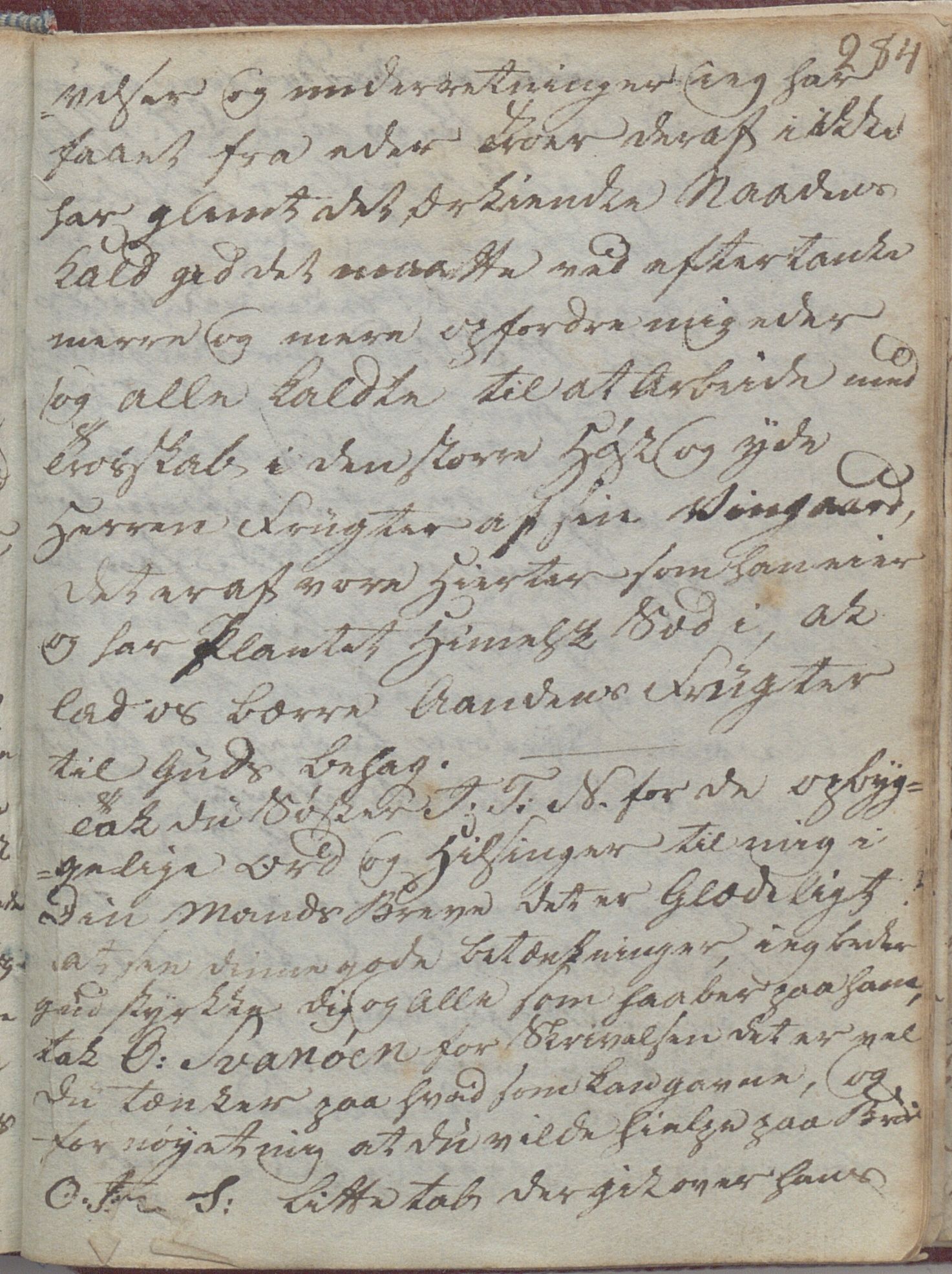 Heggtveitsamlingen, TMF/A-1007/H/L0047/0005: Kopibøker, brev etc.  / "MF I"(Kopibok frå Heggtveits samling), 1800-1823, p. 284