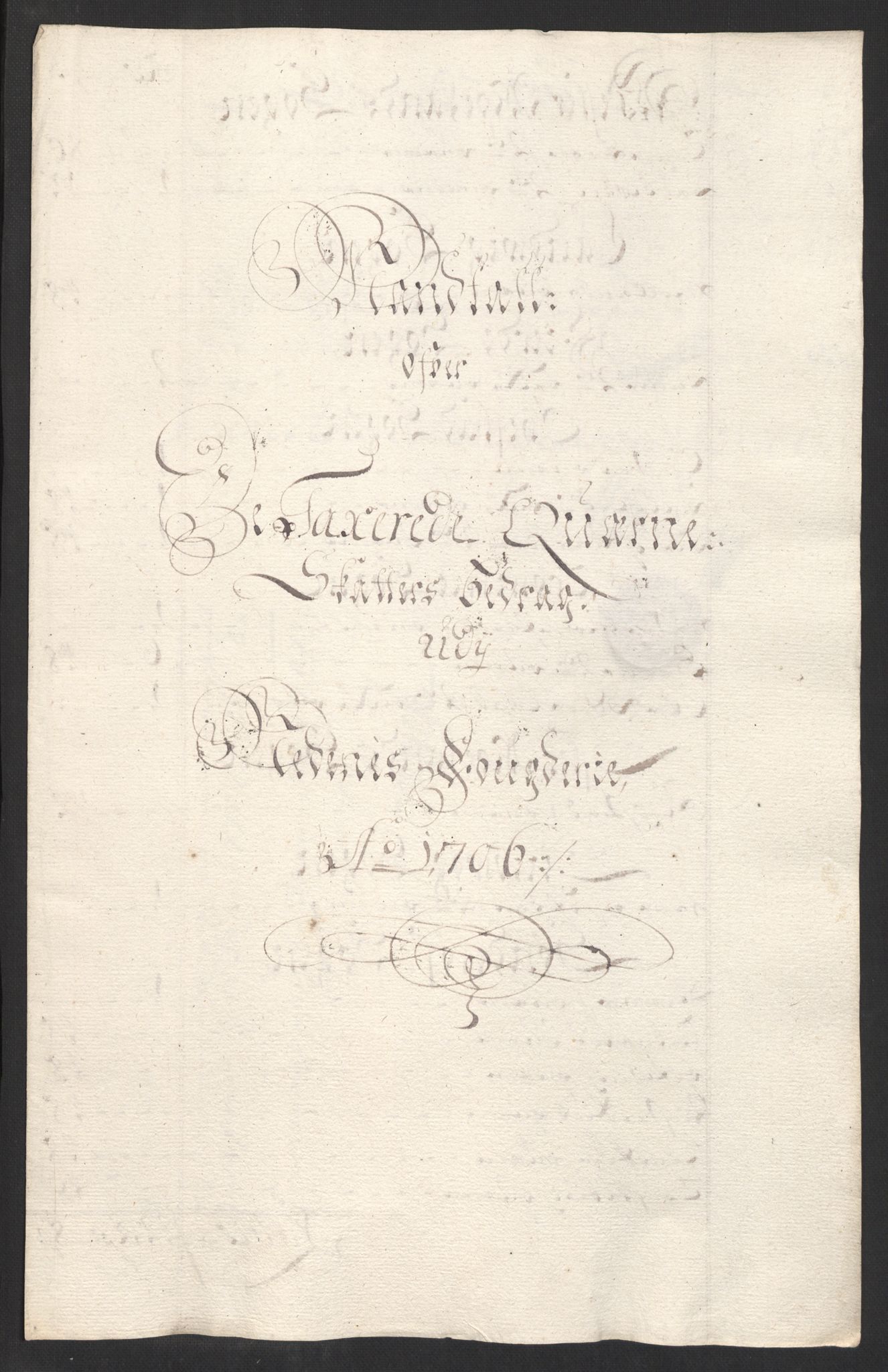 Rentekammeret inntil 1814, Reviderte regnskaper, Fogderegnskap, AV/RA-EA-4092/R39/L2318: Fogderegnskap Nedenes, 1706-1709, p. 46