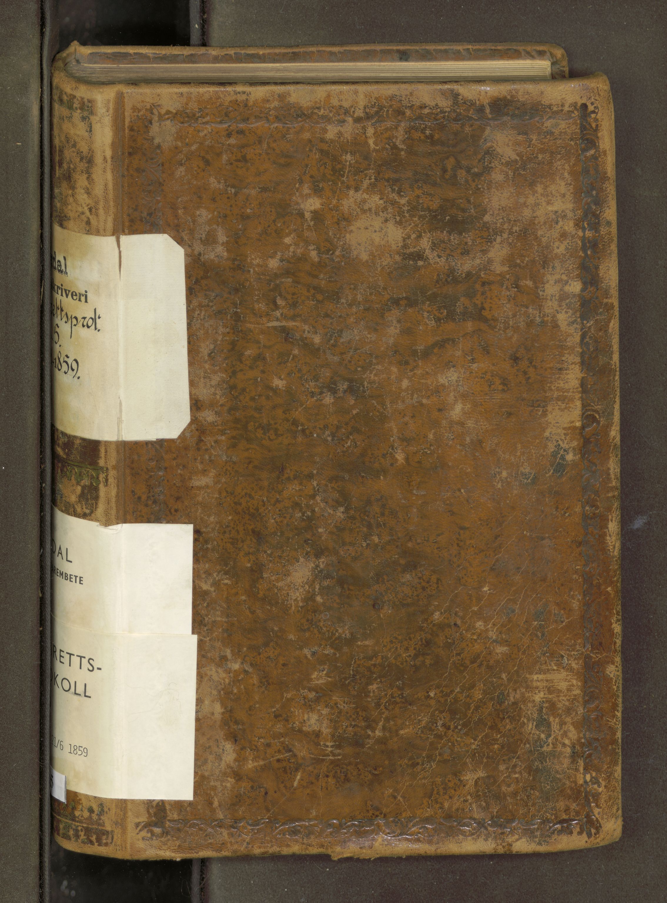 Orkdal sorenskriveri, SAT/A-4169/1/1/1B/L0005: Ekstrarettsprotokoll, 1854-1859