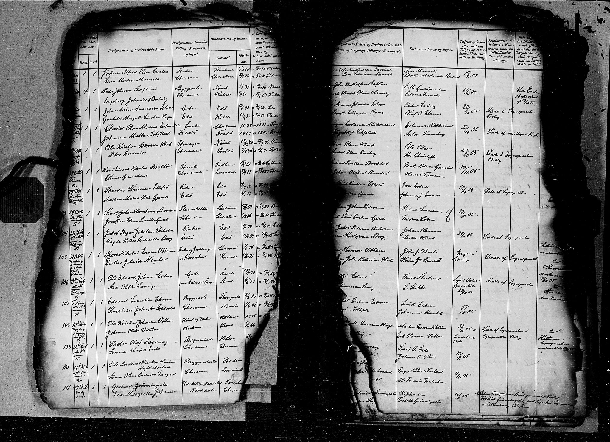 Kristiansund sokneprestkontor, AV/SAT-A-1068/1/I/I1: Parish register (official) no. 6d, 1905-1917, p. 8