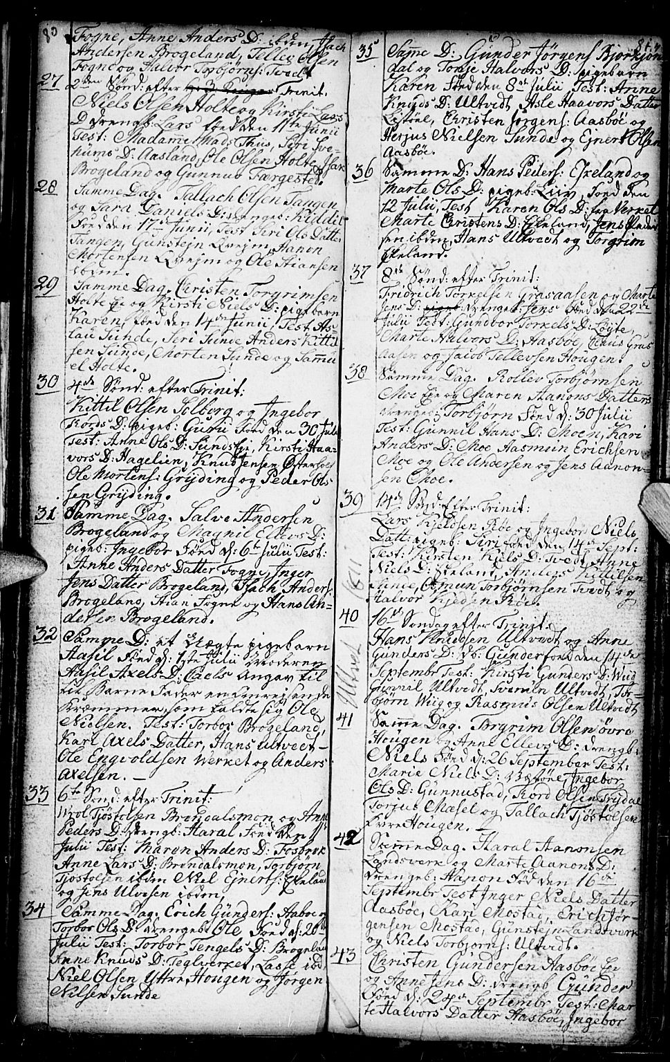 Gjerstad sokneprestkontor, SAK/1111-0014/F/Fb/Fba/L0001: Parish register (copy) no. B 1, 1797-1816, p. 80-81
