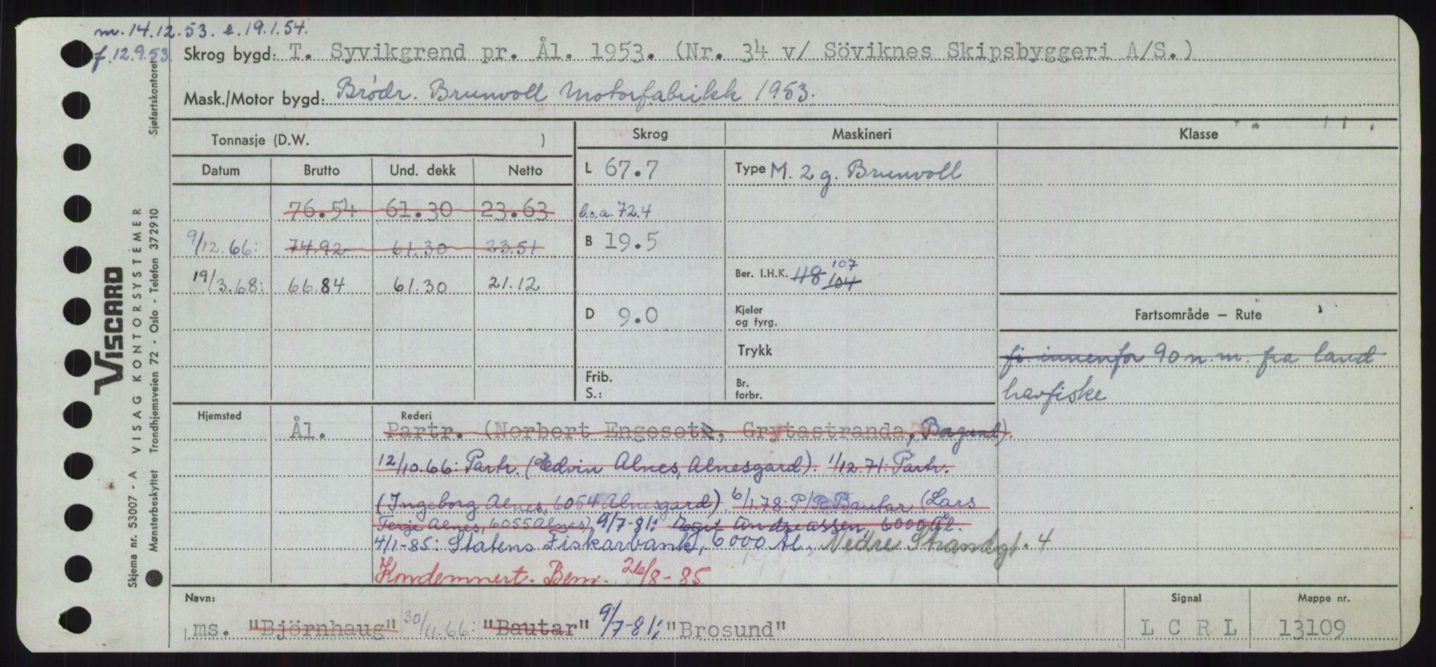 Sjøfartsdirektoratet med forløpere, Skipsmålingen, RA/S-1627/H/Hd/L0005: Fartøy, Br-Byg, p. 347