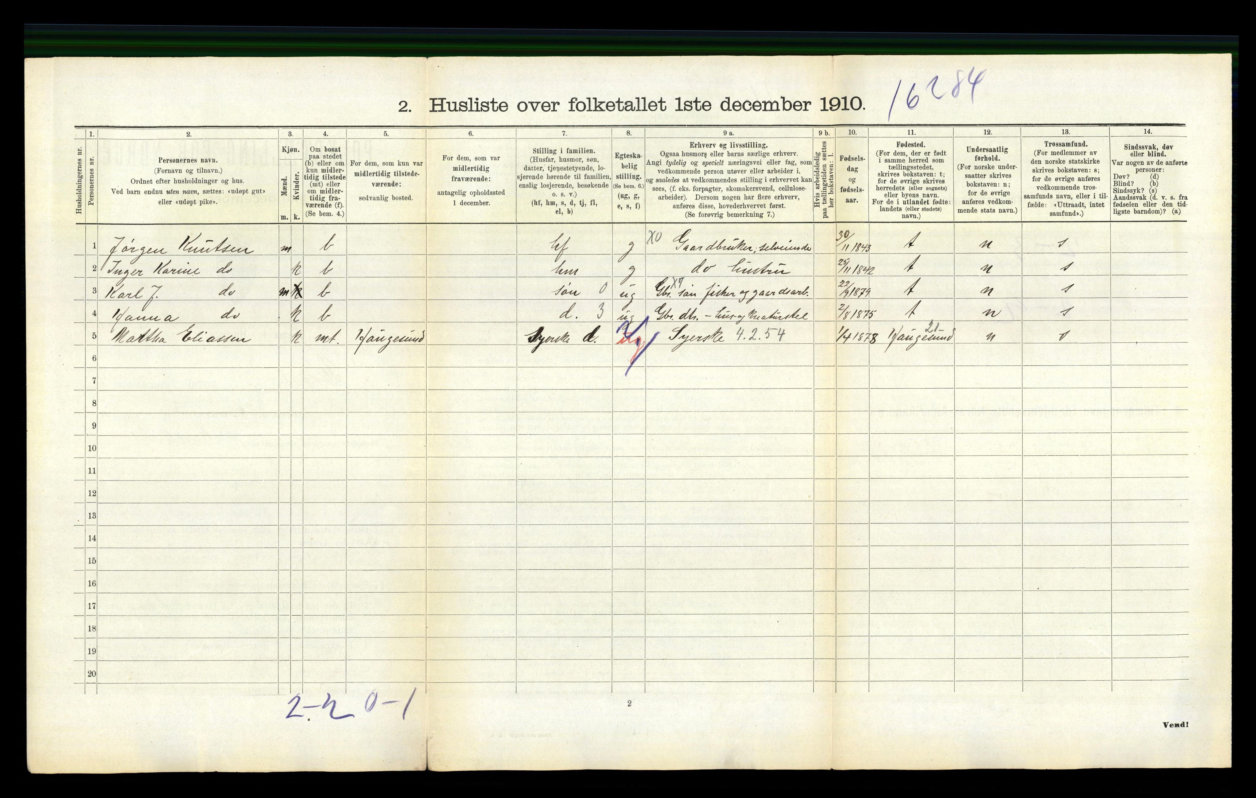 RA, 1910 census for Skåre, 1910, p. 267