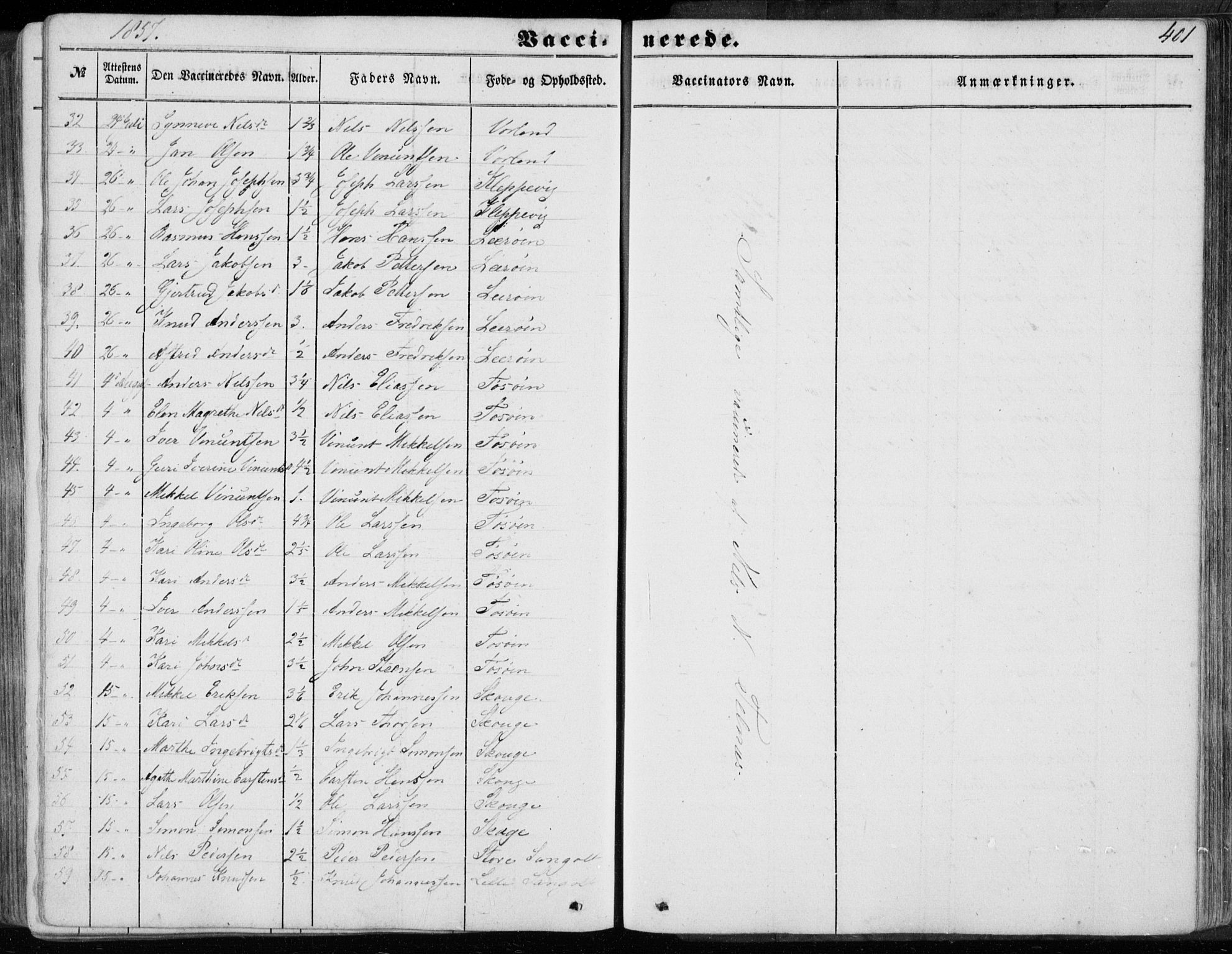 Sund sokneprestembete, AV/SAB-A-99930: Parish register (official) no. A 14, 1850-1866, p. 401