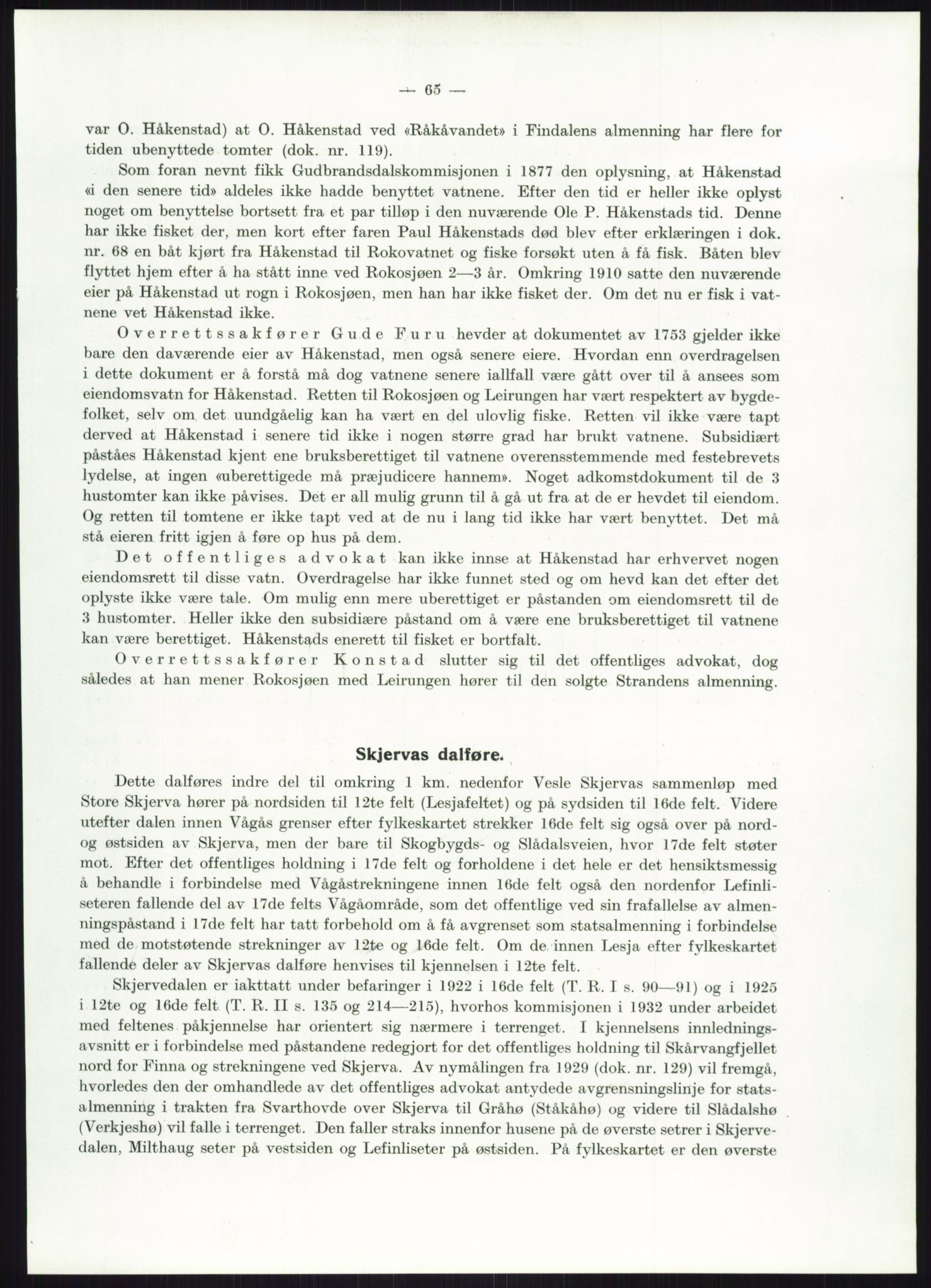 Høyfjellskommisjonen, AV/RA-S-1546/X/Xa/L0001: Nr. 1-33, 1909-1953, p. 5612