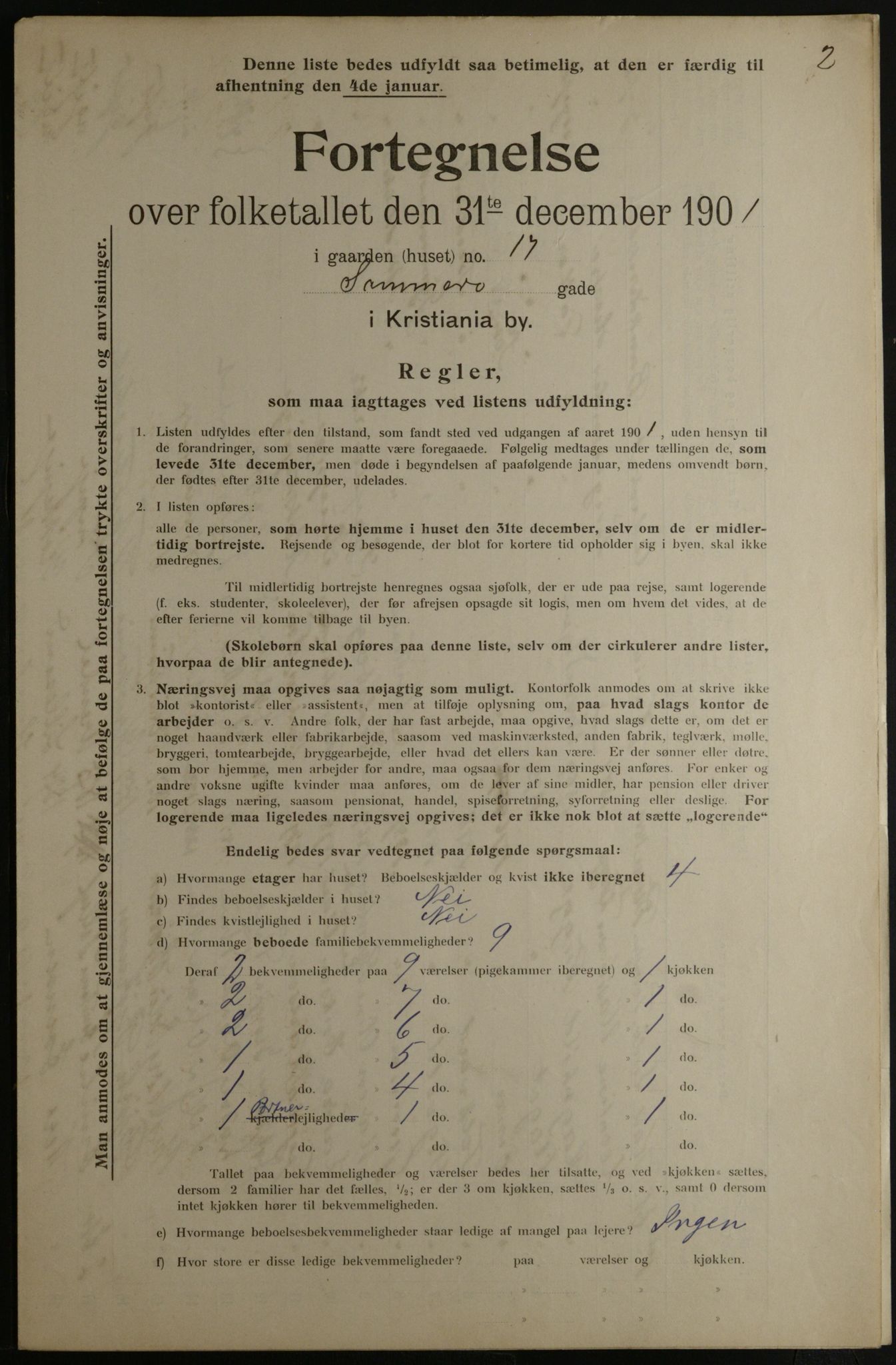 OBA, Municipal Census 1901 for Kristiania, 1901, p. 15363