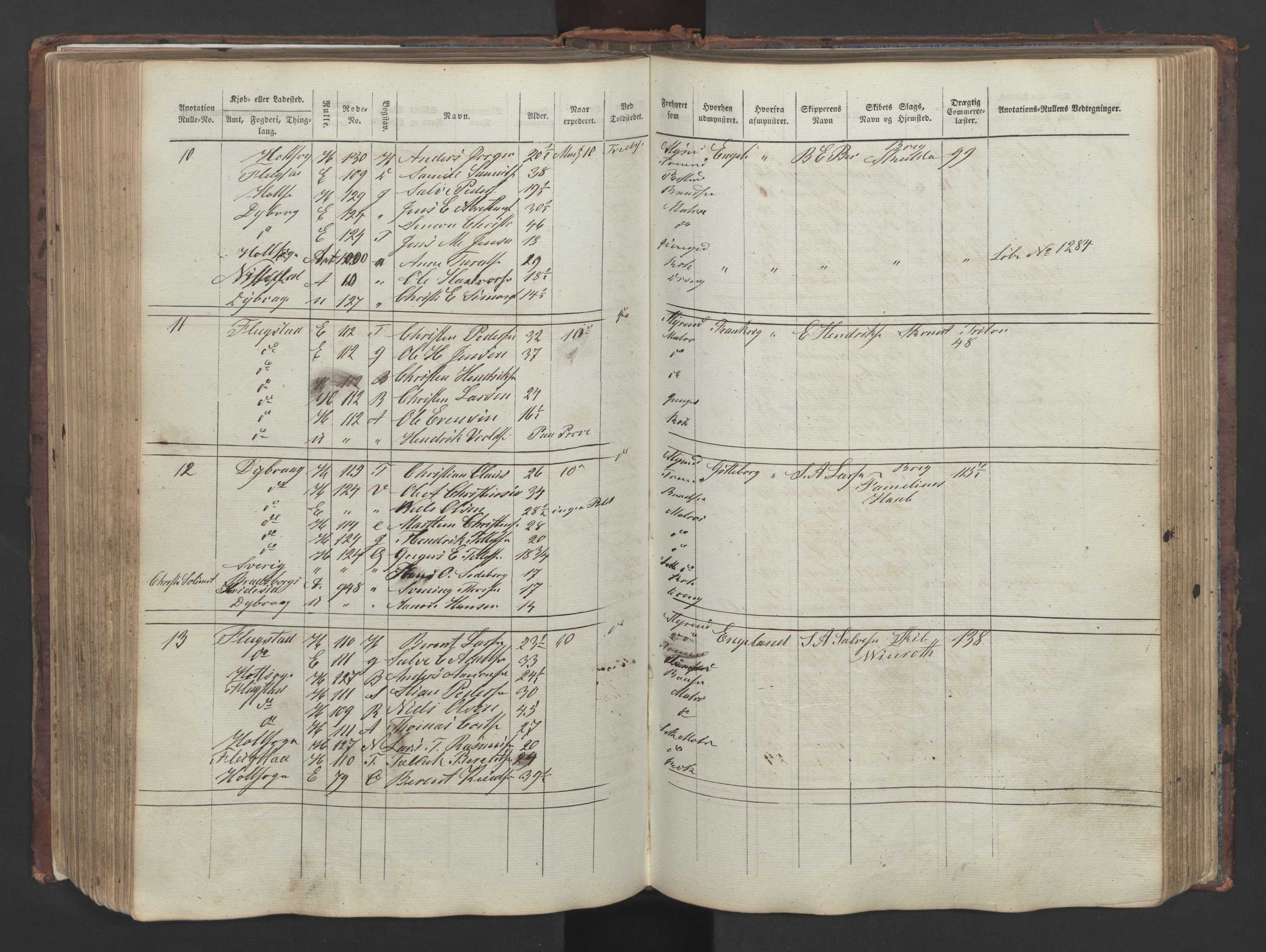 Tvedestrand mønstringskrets, SAK/2031-0011/F/Fe/L0002: Kopilistebok innrullering, U-11, 1853-1861, p. 207