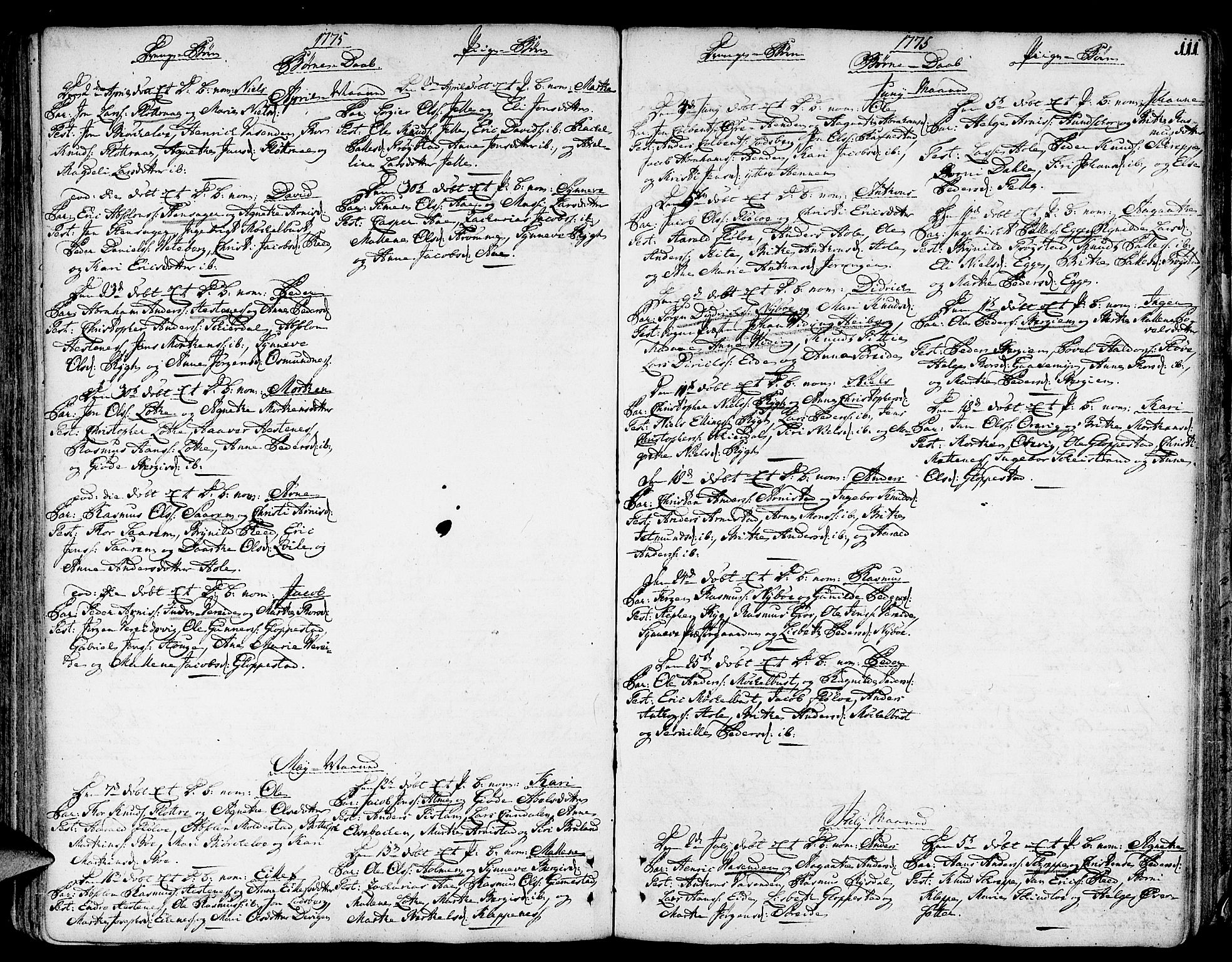 Gloppen sokneprestembete, AV/SAB-A-80101/H/Haa/Haaa/L0004: Parish register (official) no. A 4, 1758-1784, p. 111