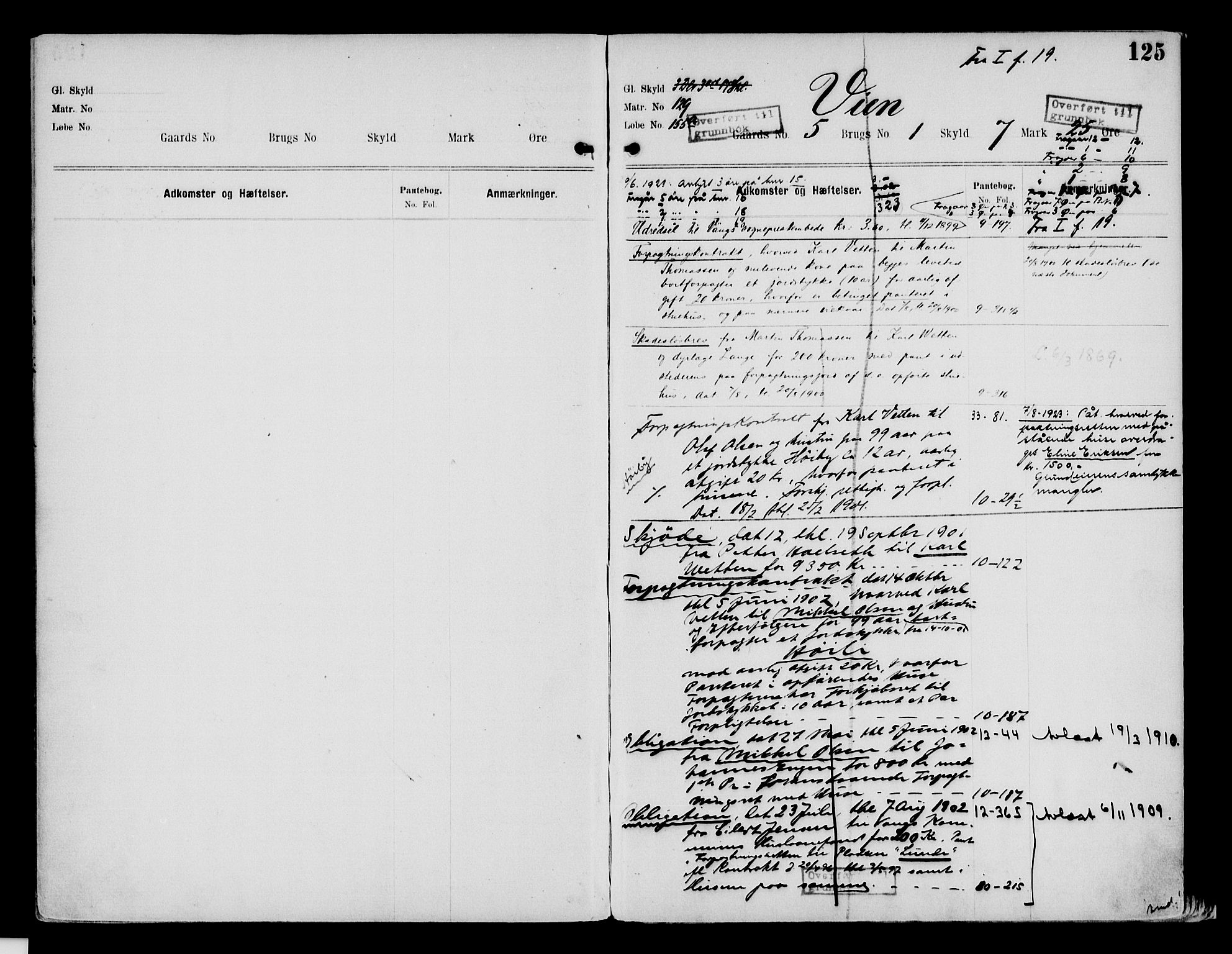Nord-Hedmark sorenskriveri, SAH/TING-012/H/Ha/Had/Hade/L0002: Mortgage register no. 4.2, 1893-1940, p. 125