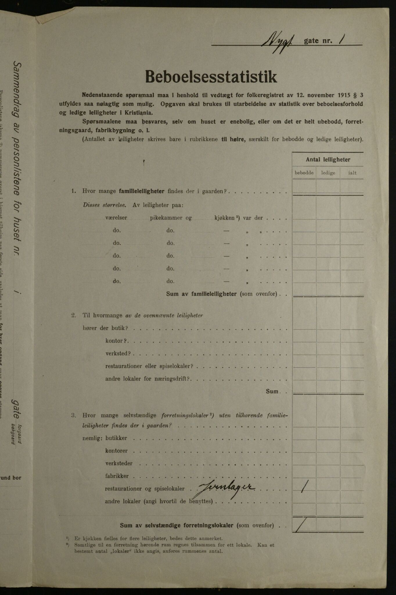 OBA, Municipal Census 1923 for Kristiania, 1923, p. 81207