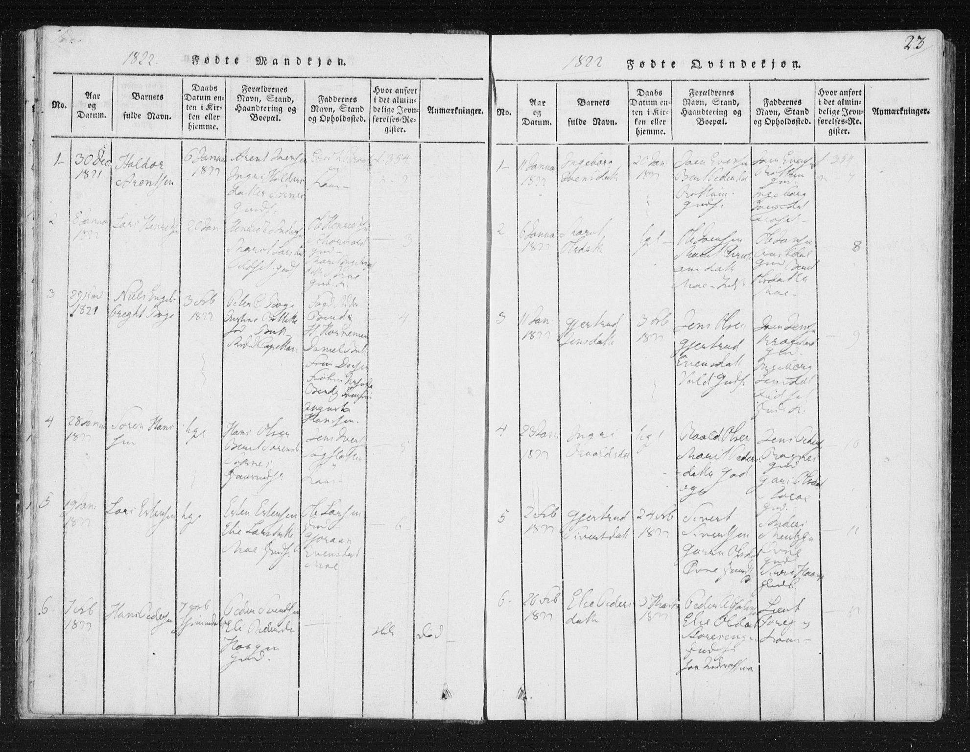 Ministerialprotokoller, klokkerbøker og fødselsregistre - Sør-Trøndelag, SAT/A-1456/687/L0996: Parish register (official) no. 687A04, 1816-1842, p. 23