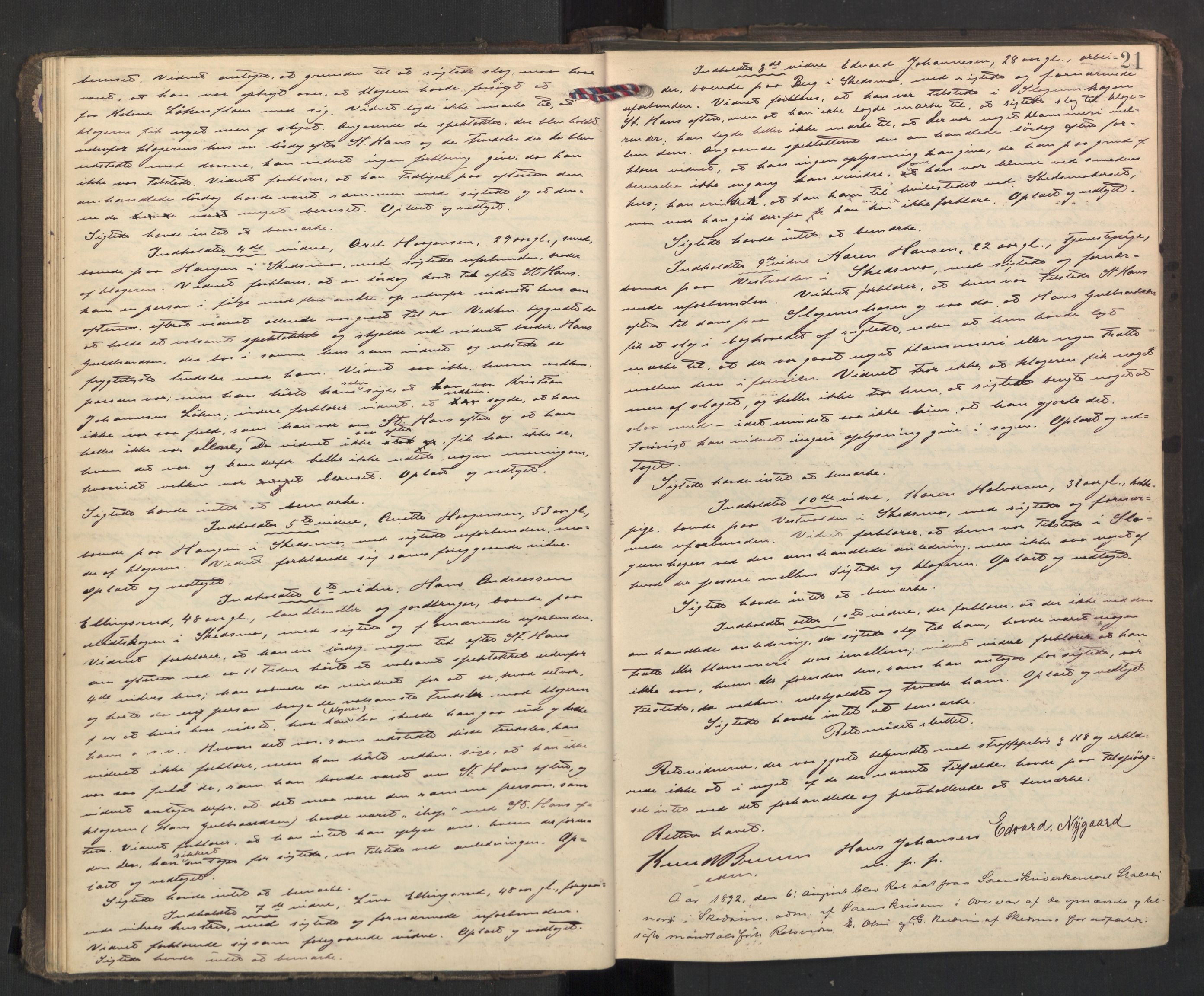 Nedre Romerike sorenskriveri, AV/SAO-A-10469/F/Fc/L0038: Ekstrarettsprotokoll, 1892-1896, p. 20b-21a