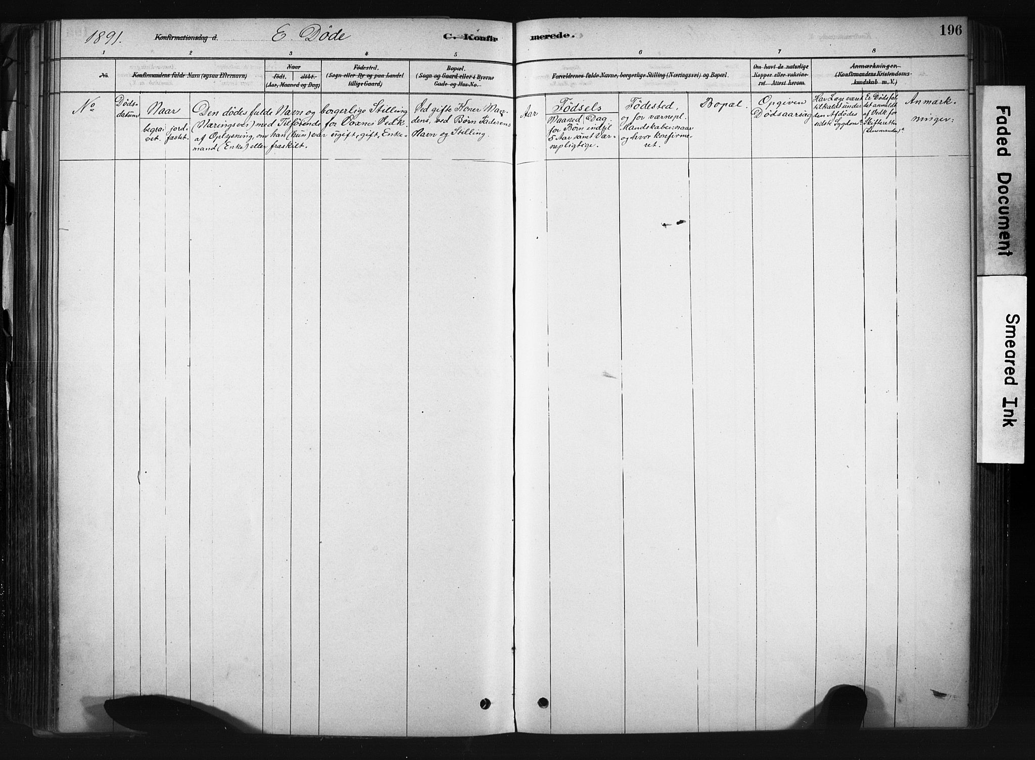 Drøbak prestekontor Kirkebøker, AV/SAO-A-10142a/F/Fb/L0001: Parish register (official) no. II 1, 1878-1891, p. 196