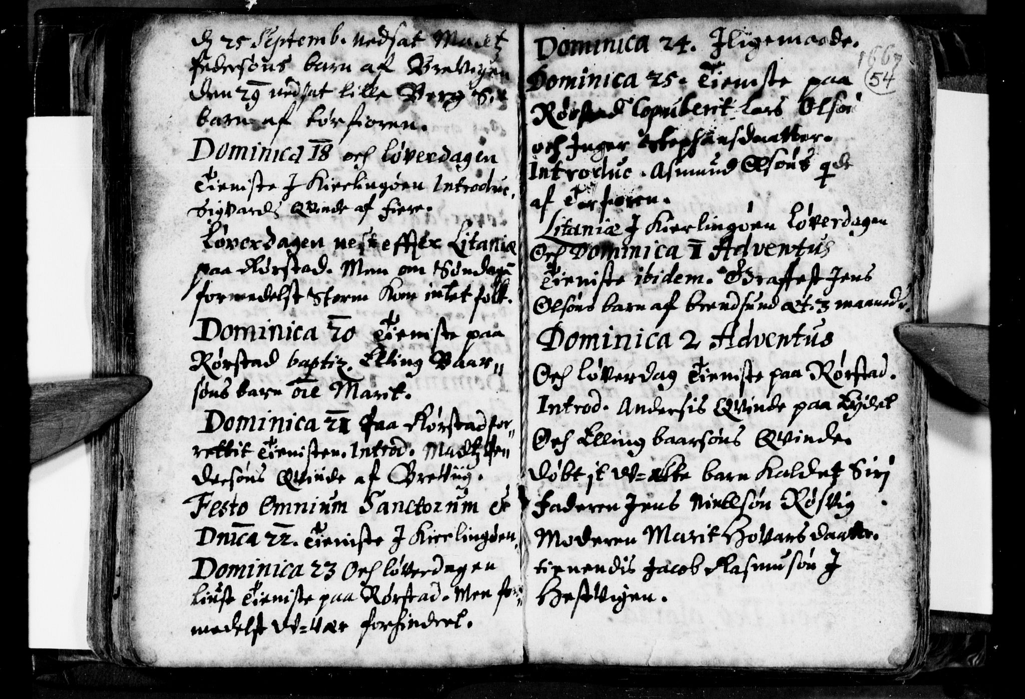 Ministerialprotokoller, klokkerbøker og fødselsregistre - Nordland, AV/SAT-A-1459/853/L0762: Parish register (official) no. 853A01, 1664-1688, p. 54