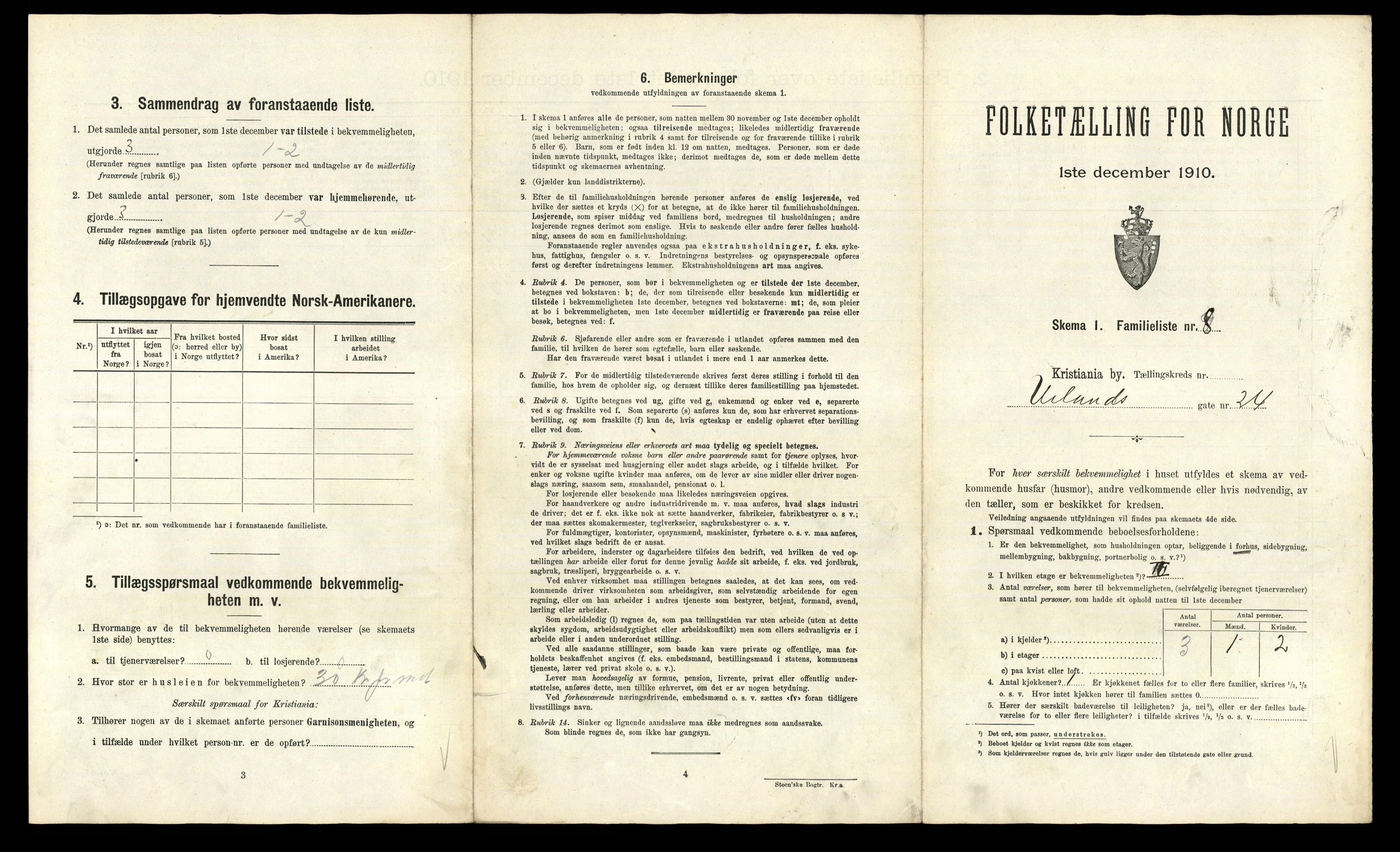 RA, 1910 census for Kristiania, 1910, p. 114131