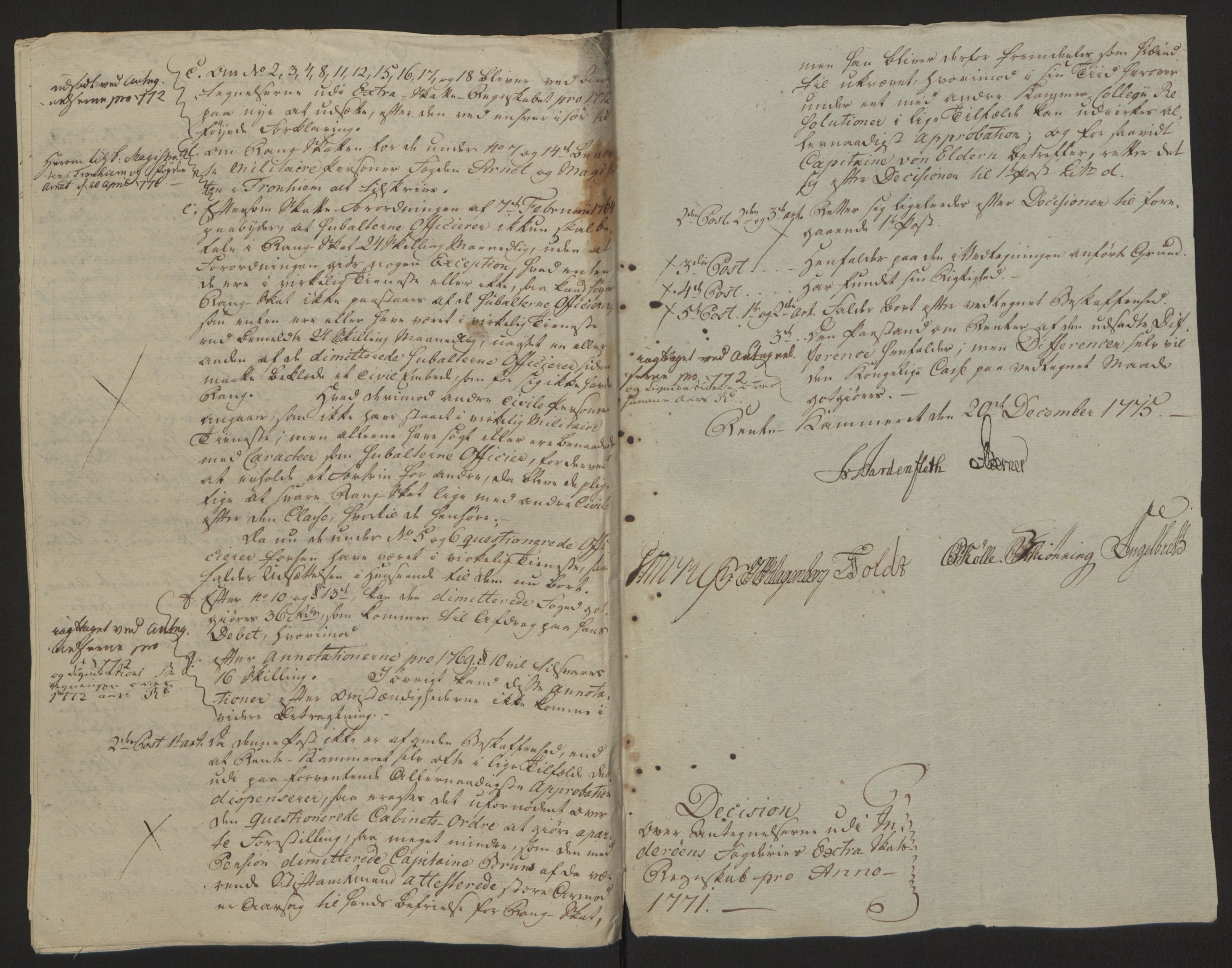 Rentekammeret inntil 1814, Reviderte regnskaper, Fogderegnskap, RA/EA-4092/R63/L4420: Ekstraskatten Inderøy, 1762-1772, p. 596