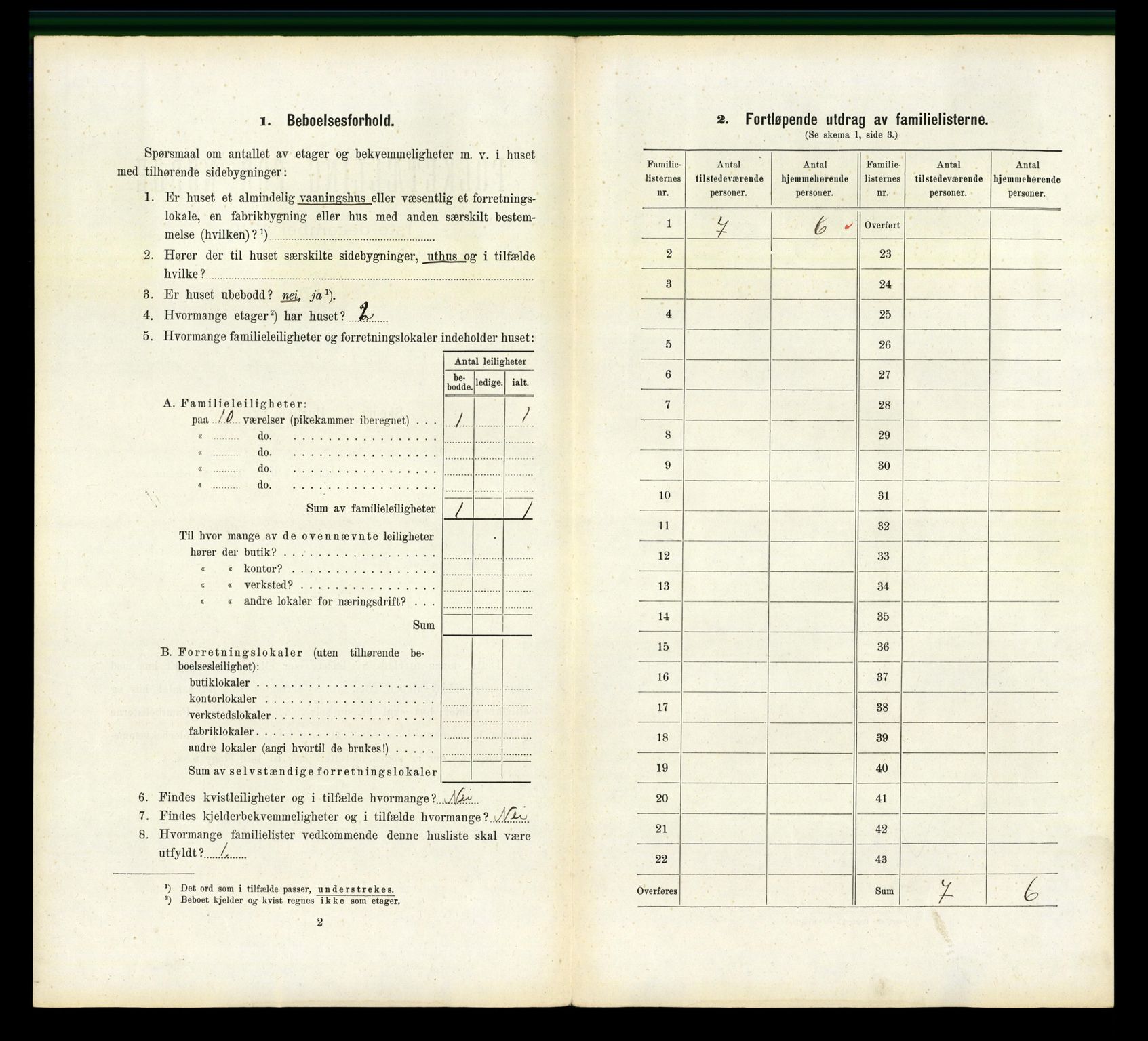 RA, 1910 census for Sandnes, 1910, p. 1379