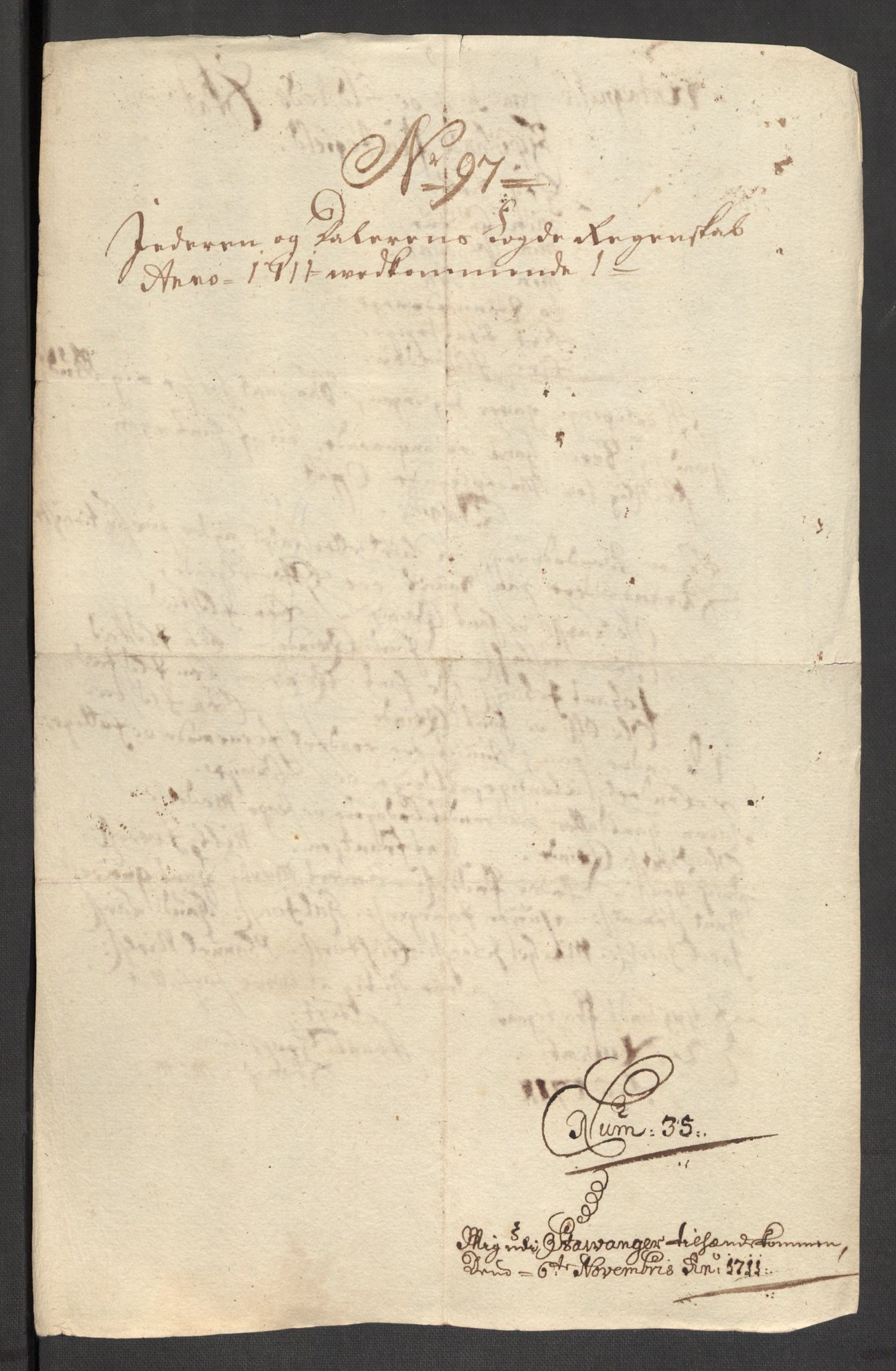 Rentekammeret inntil 1814, Reviderte regnskaper, Fogderegnskap, RA/EA-4092/R46/L2735: Fogderegnskap Jæren og Dalane, 1711, p. 157
