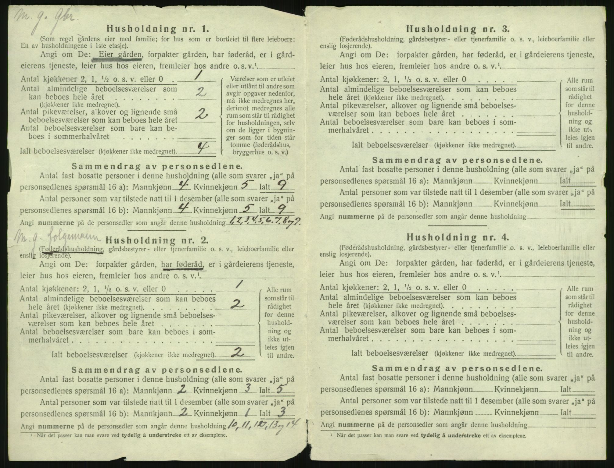 SAST, 1920 census for Rennesøy, 1920, p. 21