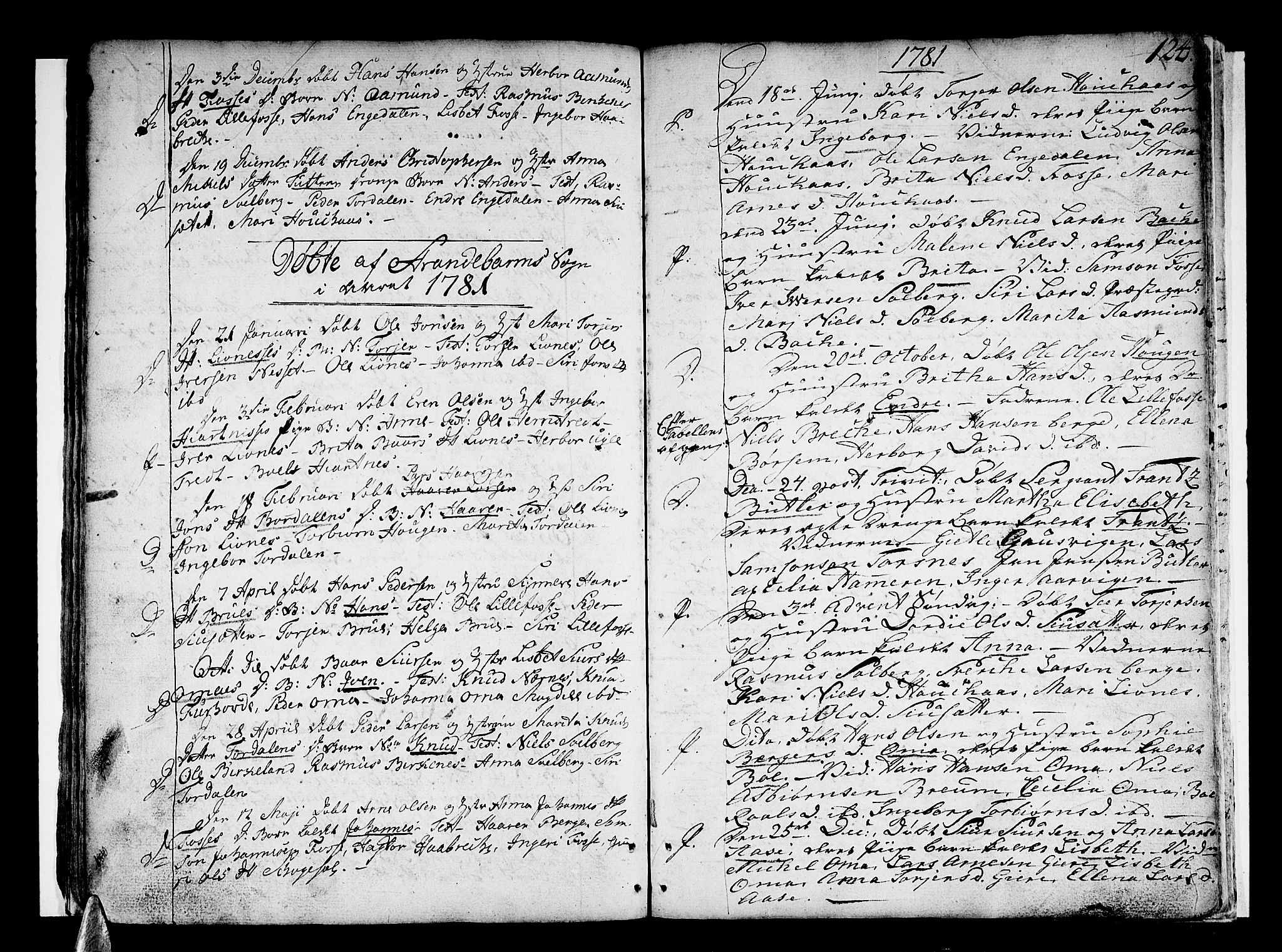 Strandebarm sokneprestembete, SAB/A-78401/H/Haa: Parish register (official) no. A 3 /1, 1750-1787, p. 124