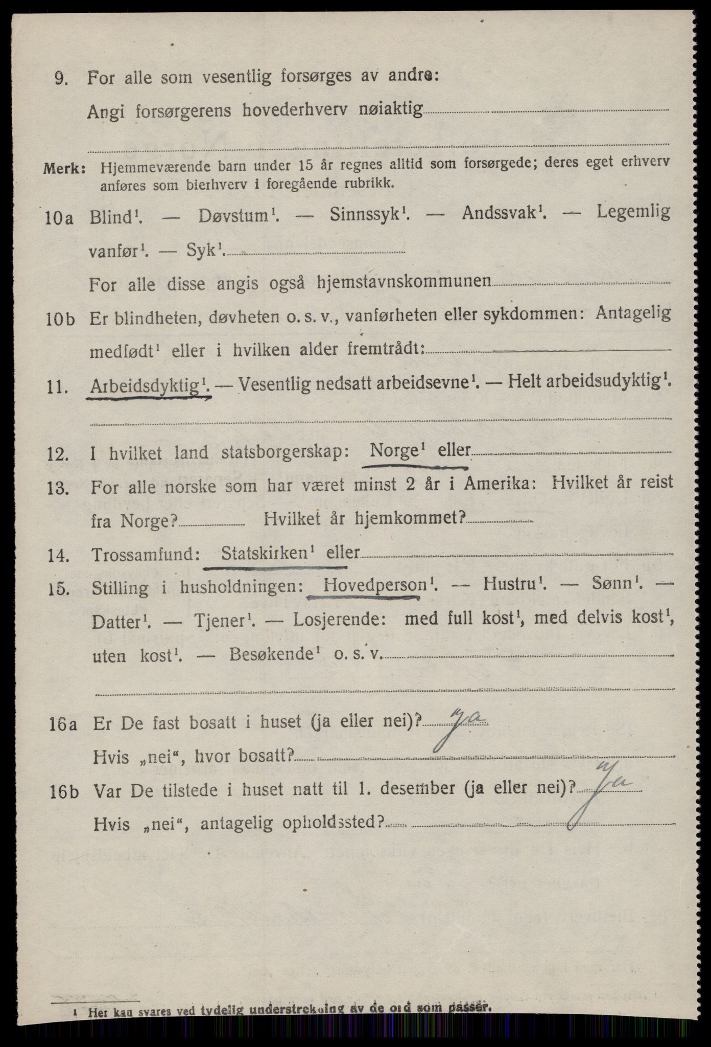 SAT, 1920 census for Bremsnes, 1920, p. 7834