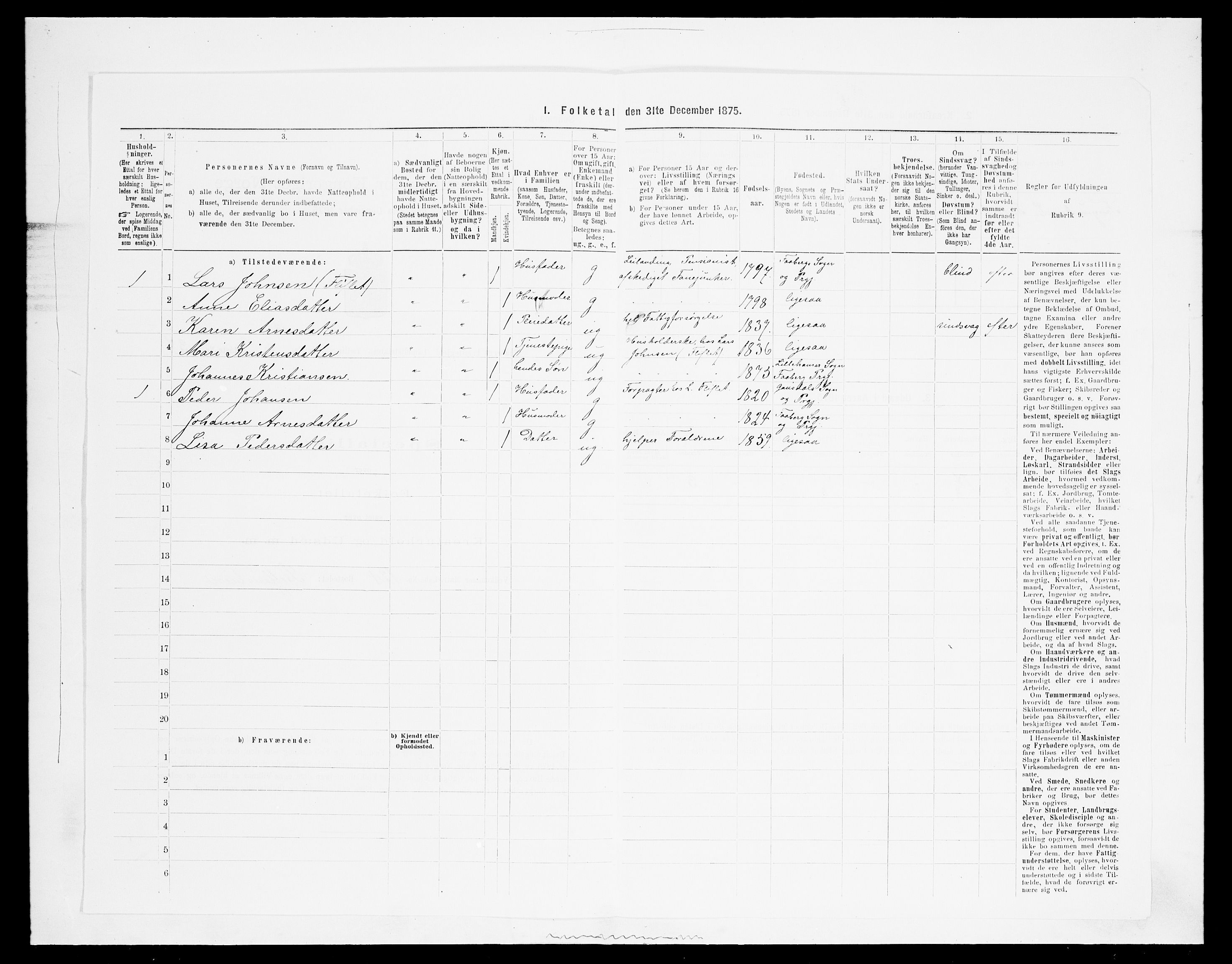 SAH, 1875 census for 0524L Fåberg/Fåberg og Lillehammer, 1875, p. 766