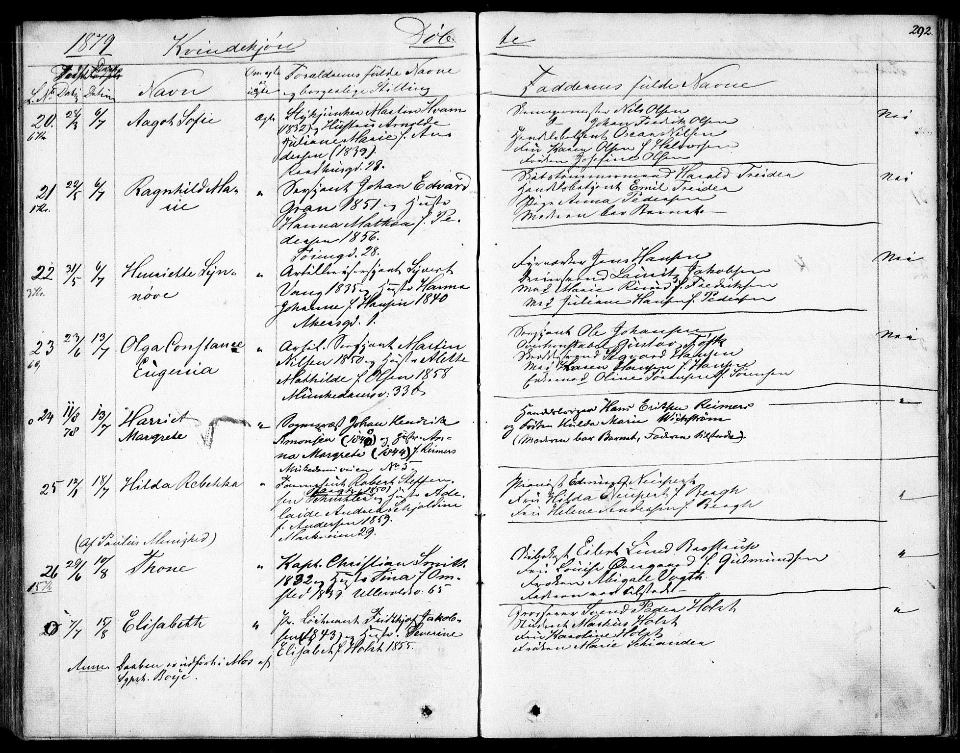 Garnisonsmenigheten Kirkebøker, SAO/A-10846/F/Fa/L0007: Parish register (official) no. 7, 1828-1881, p. 292