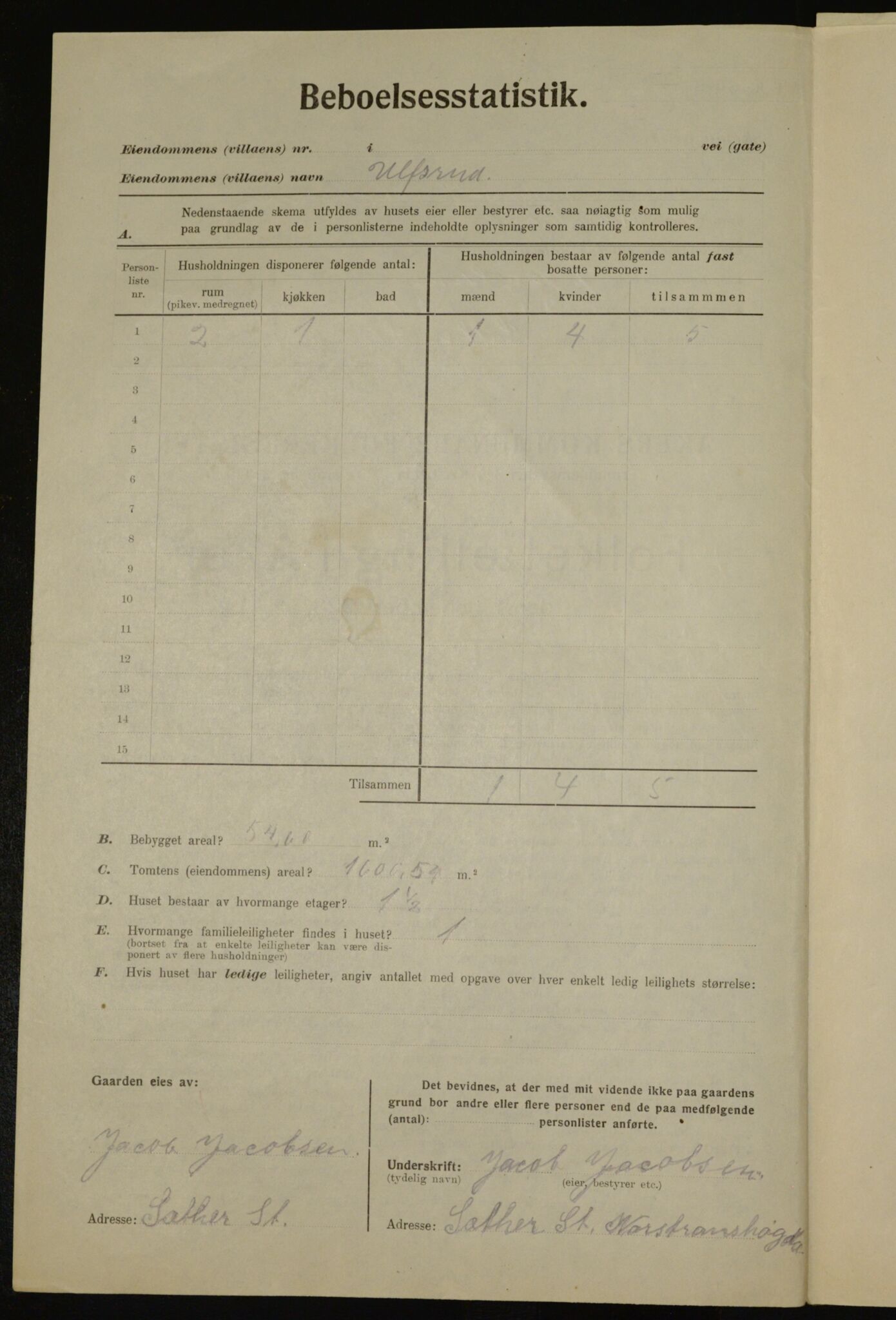 , Municipal Census 1923 for Aker, 1923, p. 39319