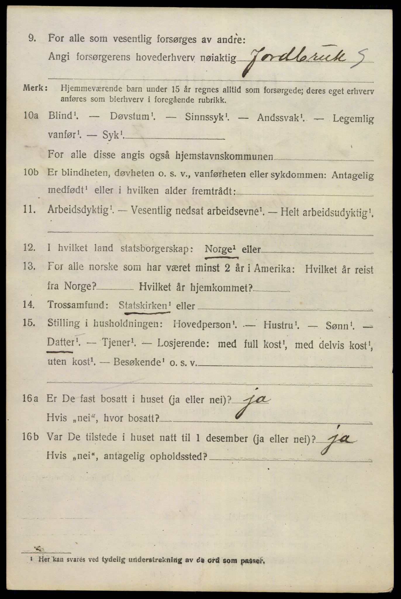 SAKO, 1920 census for Sigdal, 1920, p. 9171