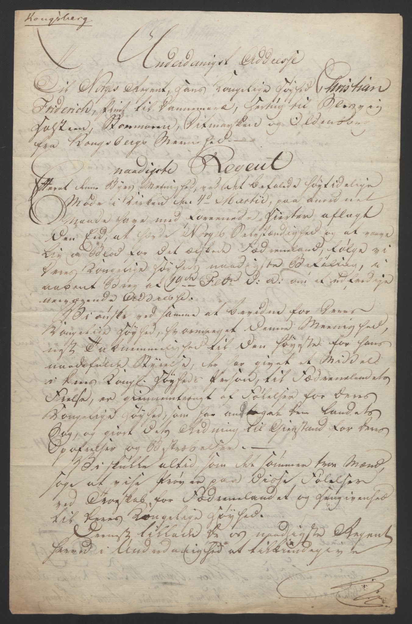 Statsrådssekretariatet, RA/S-1001/D/Db/L0007: Fullmakter for Eidsvollsrepresentantene i 1814. , 1814, p. 20