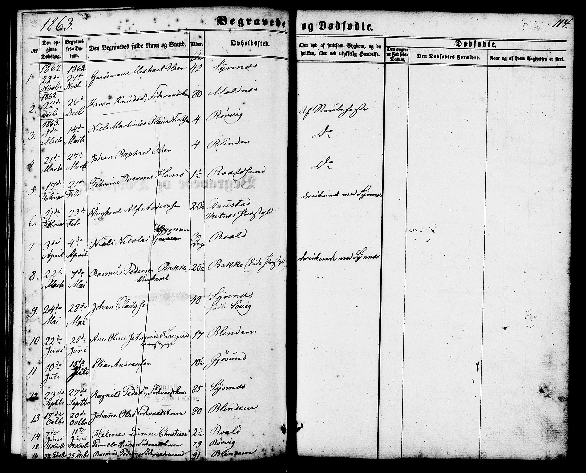 Ministerialprotokoller, klokkerbøker og fødselsregistre - Møre og Romsdal, SAT/A-1454/537/L0518: Parish register (official) no. 537A02, 1862-1876, p. 114