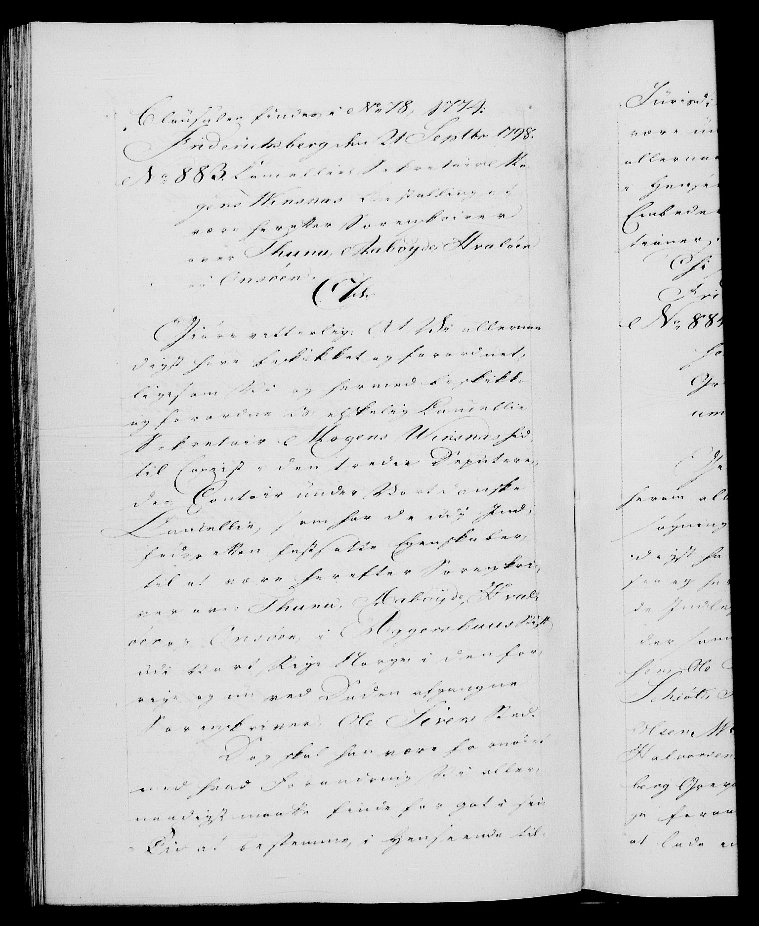 Danske Kanselli 1572-1799, RA/EA-3023/F/Fc/Fca/Fcaa/L0058: Norske registre, 1798, p. 748b