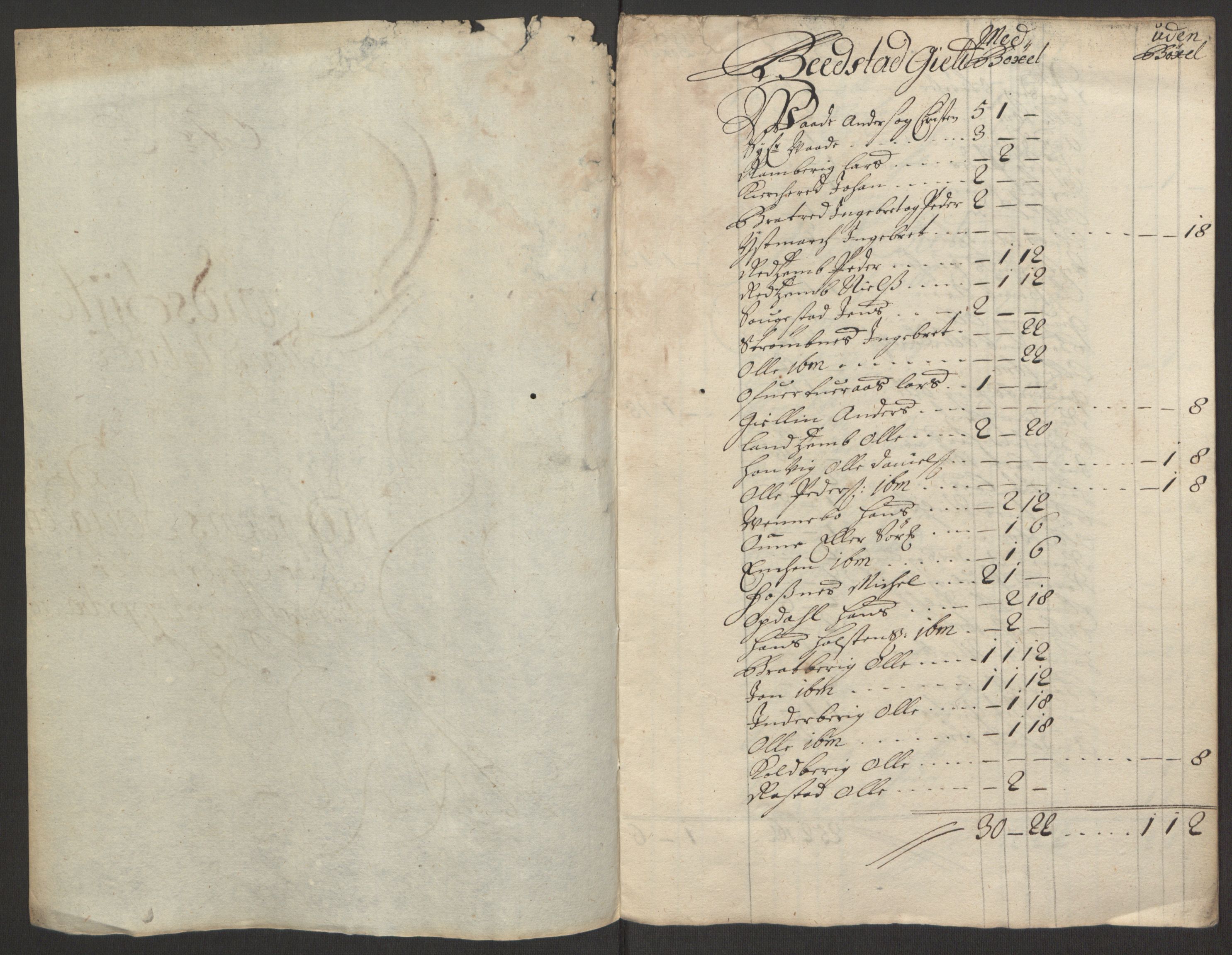 Rentekammeret inntil 1814, Reviderte regnskaper, Fogderegnskap, AV/RA-EA-4092/R63/L4308: Fogderegnskap Inderøy, 1692-1694, p. 164
