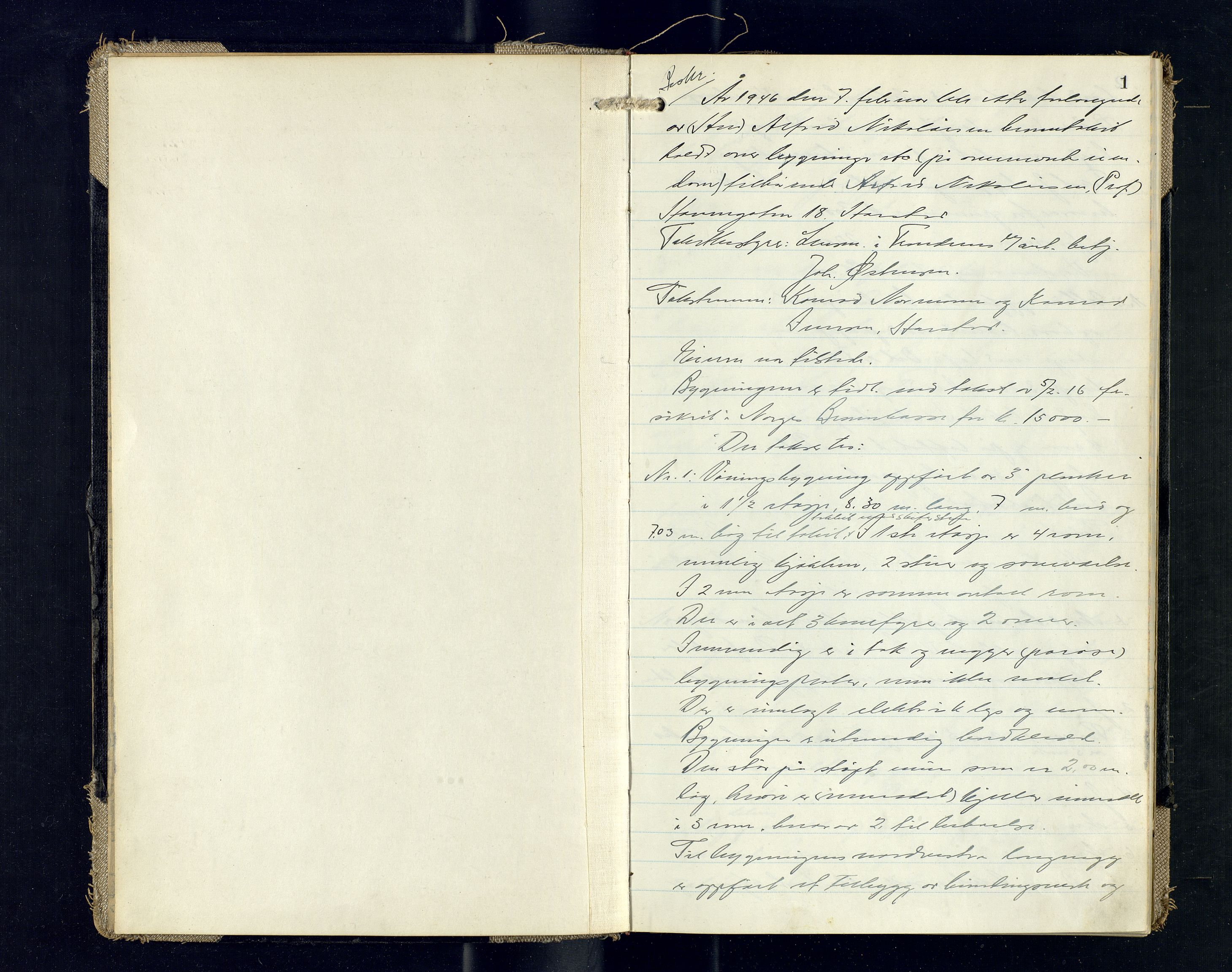 Harstad lensmannskontor, AV/SATØ-SATØ-10/F/Fr/Fra/L0625: Branntakstprotokoll, 1946-1948, p. 1