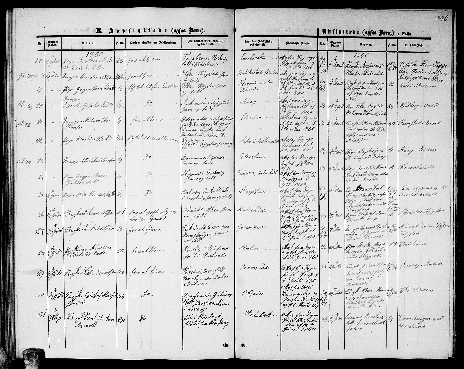 Høland prestekontor Kirkebøker, AV/SAO-A-10346a/G/Ga/L0003: Parish register (copy) no. I 3, 1846-1853, p. 340